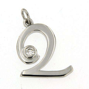 Luxury Promise 18K WG PENDANT WITH DIAMOND DD 1p 0.05Ct WG 1.500G P18864-14121b