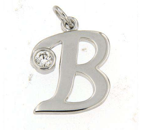 Luxury Promise 18K WG PENDANT WITH DIAMOND DD 1p 0.06Ct WG 1.600G P18849-14197