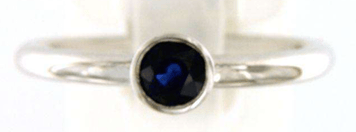 Luxury Promise 18K WG RING WITH SAPPHIRE CS 1p 0.54Ct WG 3.130G R17161-36567A