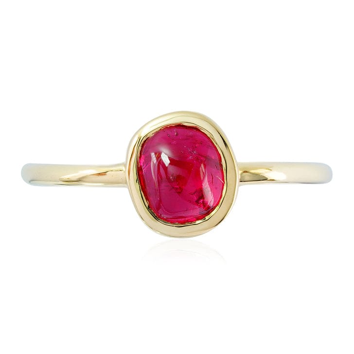 Luxury Promise 18K Yellow Gold Red Spinel 0.78 ct Ring RM2539