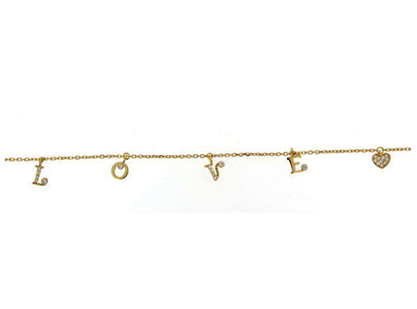 Luxury Promise 18K YG BRACELET WITH DIAMOND DD 23p 0.27Ct YG 2.700G BR2209-3506