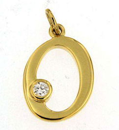 Luxury Promise 18K YG PENDANT WITH DIAMOND DD 1p 0.05Ct YG 1.200G P18862-14093