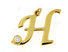 Luxury Promise 18K YG PENDANT WITH DIAMOND DD 1p 0.05Ct YG 2.100G P18855-14253