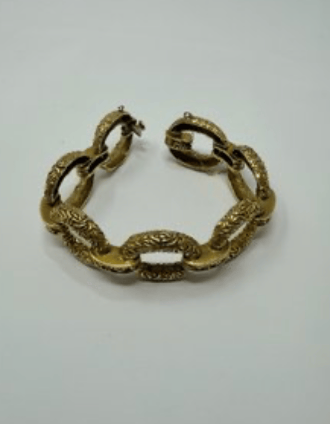 Luxury Promise 18ky chunky solid bracelet 7.5” 74.5g AFI089
