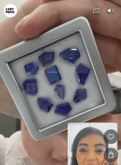 Luxury Promise 19.20ct tanzanite fancy set DXBCS4695