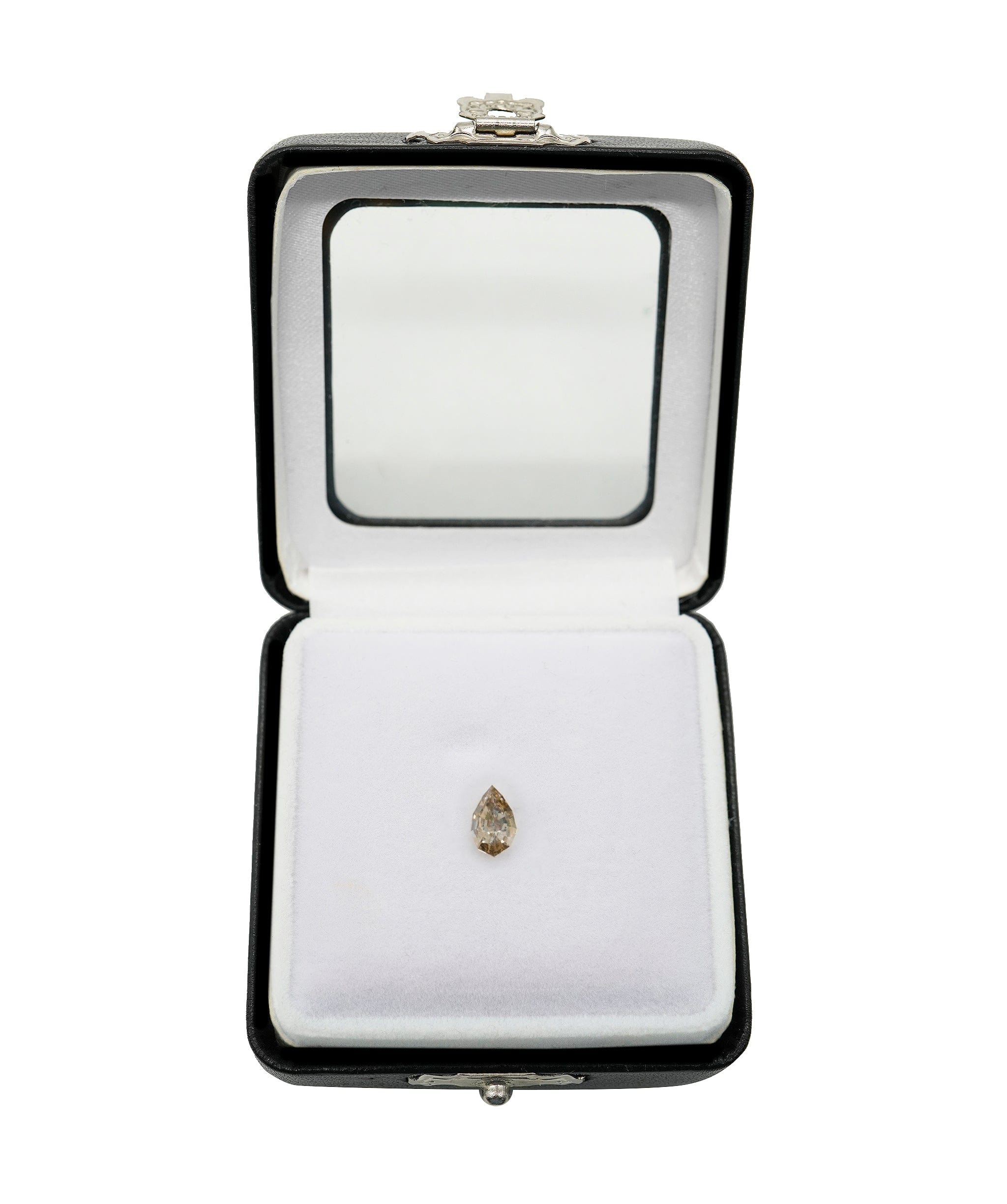 Luxury Promise 1CT CHRISTAL-COGNAC ANTIQUE-PEAR DIAMOND DBXN0467