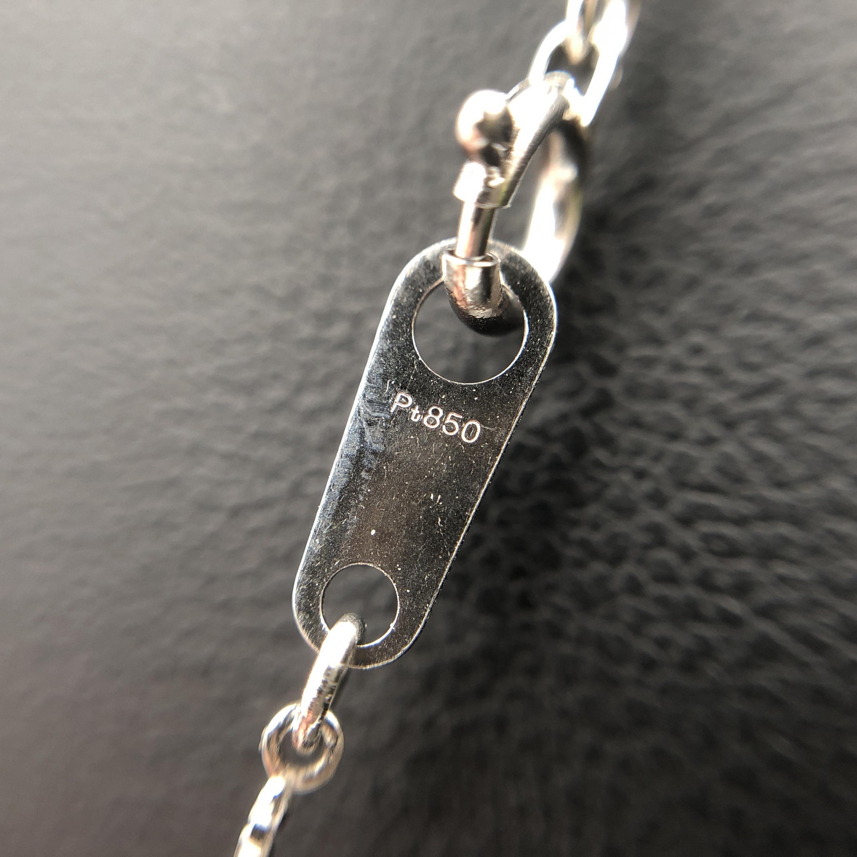 Luxury Promise 1P Diamond Necklace, PT900/PT850, 40cm ALC3356