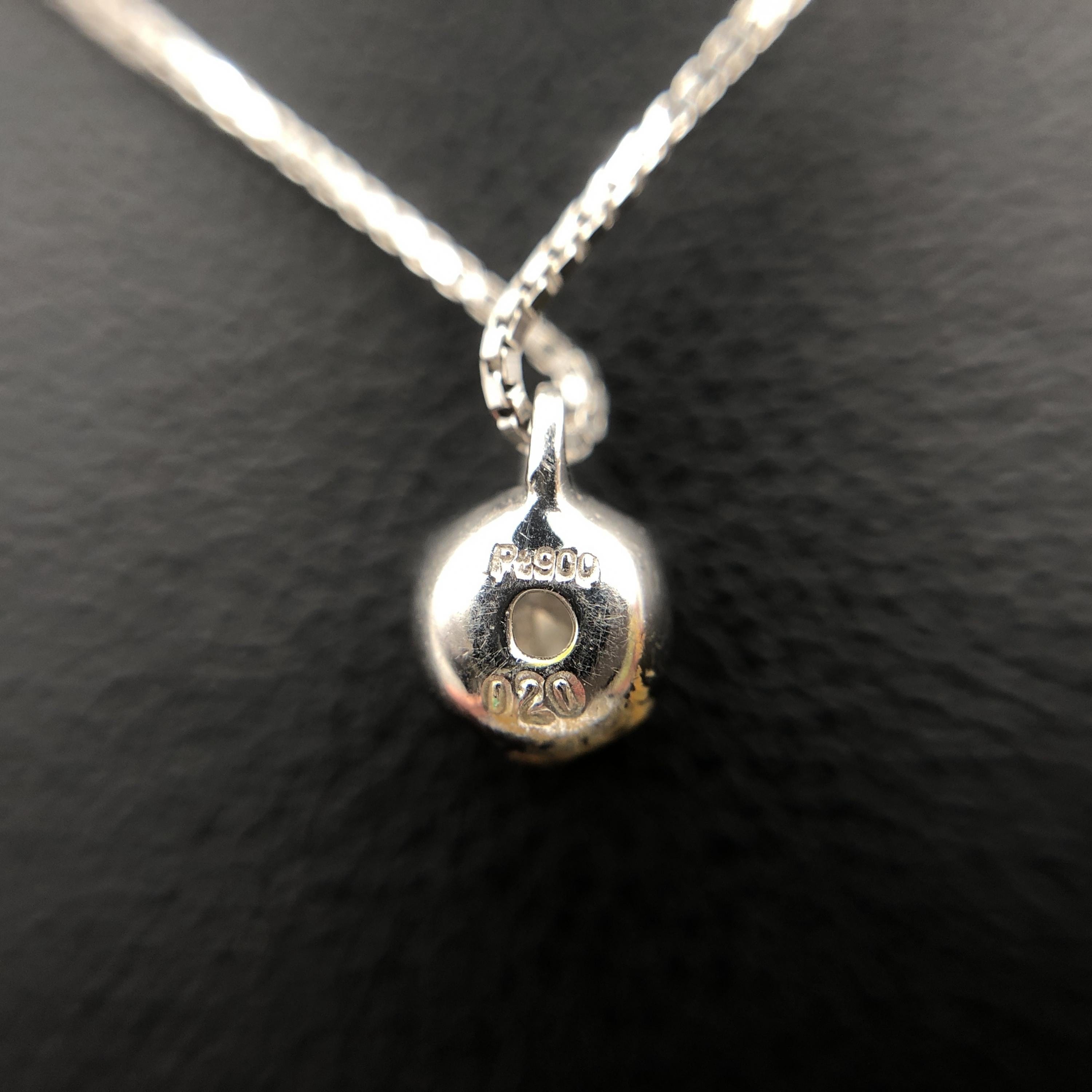 Luxury Promise 1P Diamond Necklace, PT900/PT850, 40cm ALC3356