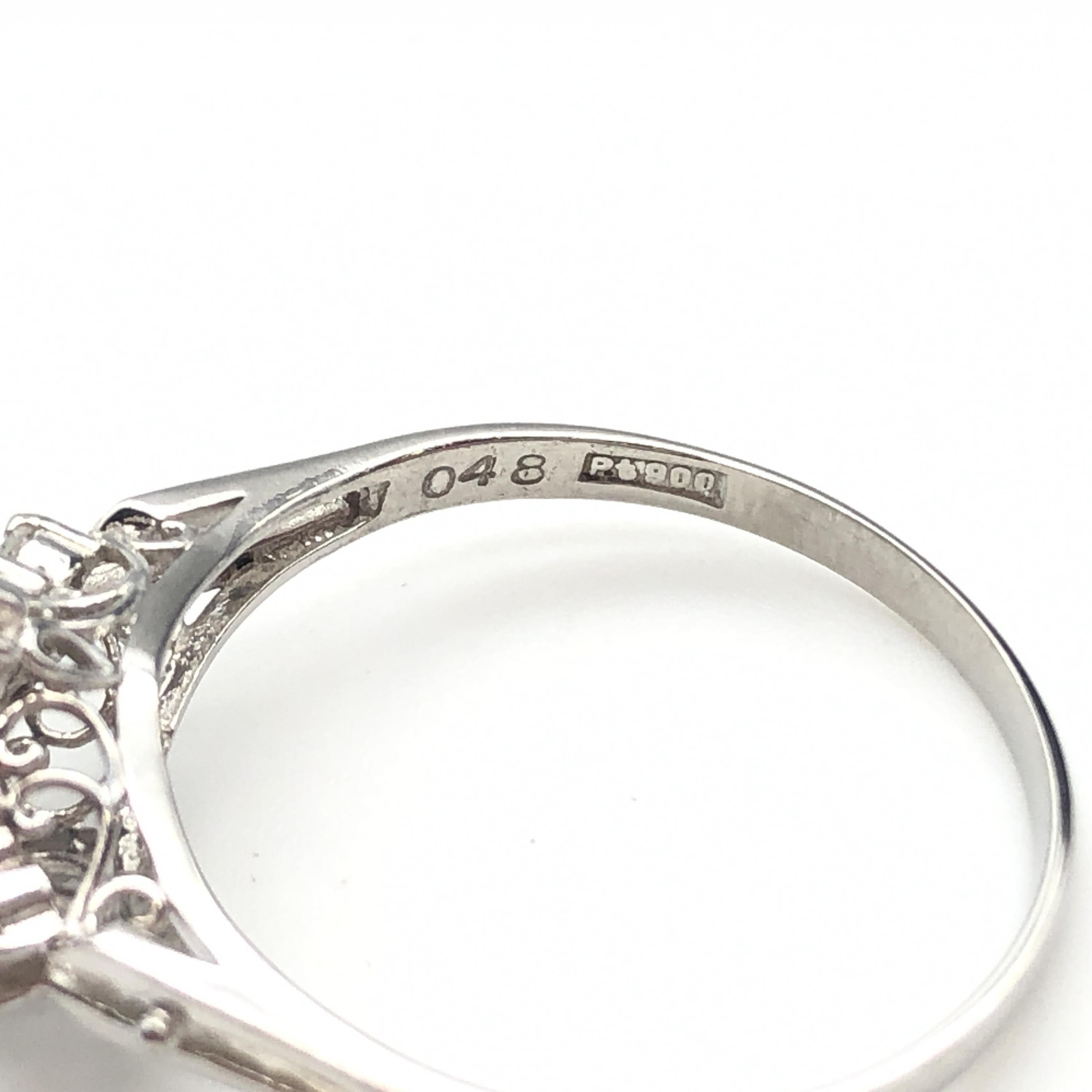 Luxury Promise 1P Sapphire & Diamond Ring, Platinum, US Size 7 ALC3320