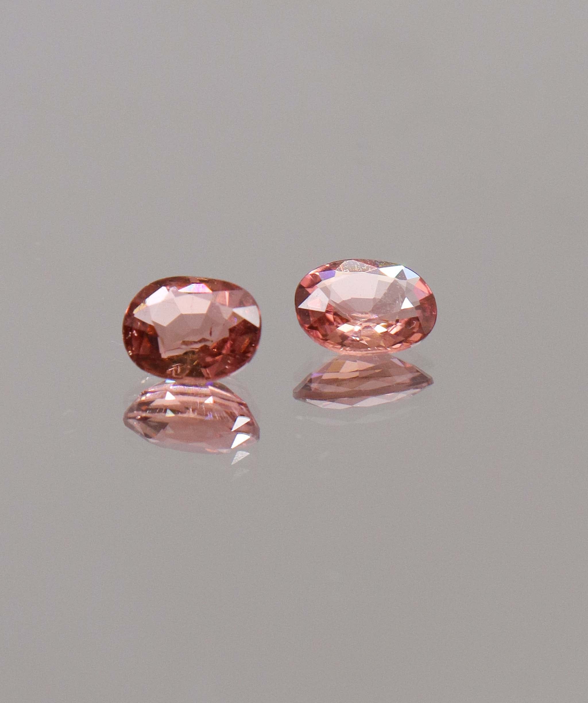 Luxury Promise 2.03ct Padparadscha Tourmaline PAIR Afghan DXBCS0293