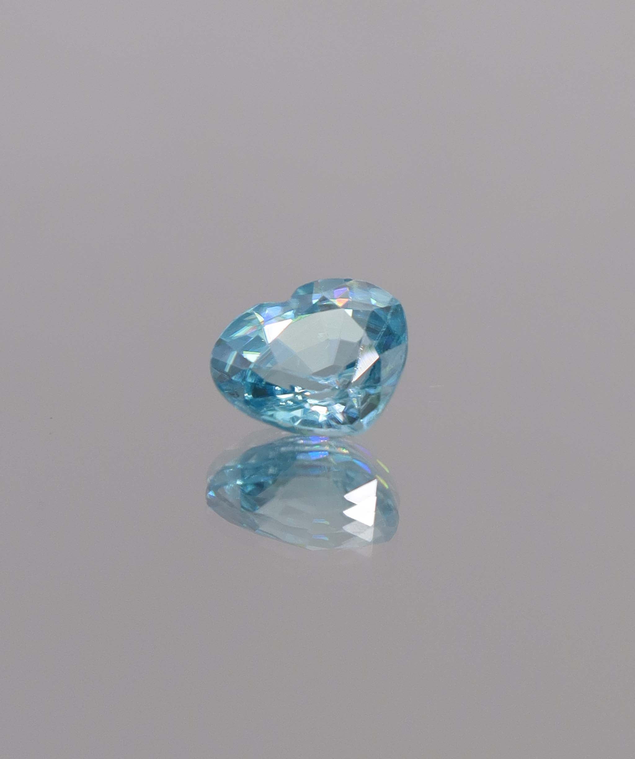Luxury Promise 2.14 ct Heart Blue Zircon DXBCS1185