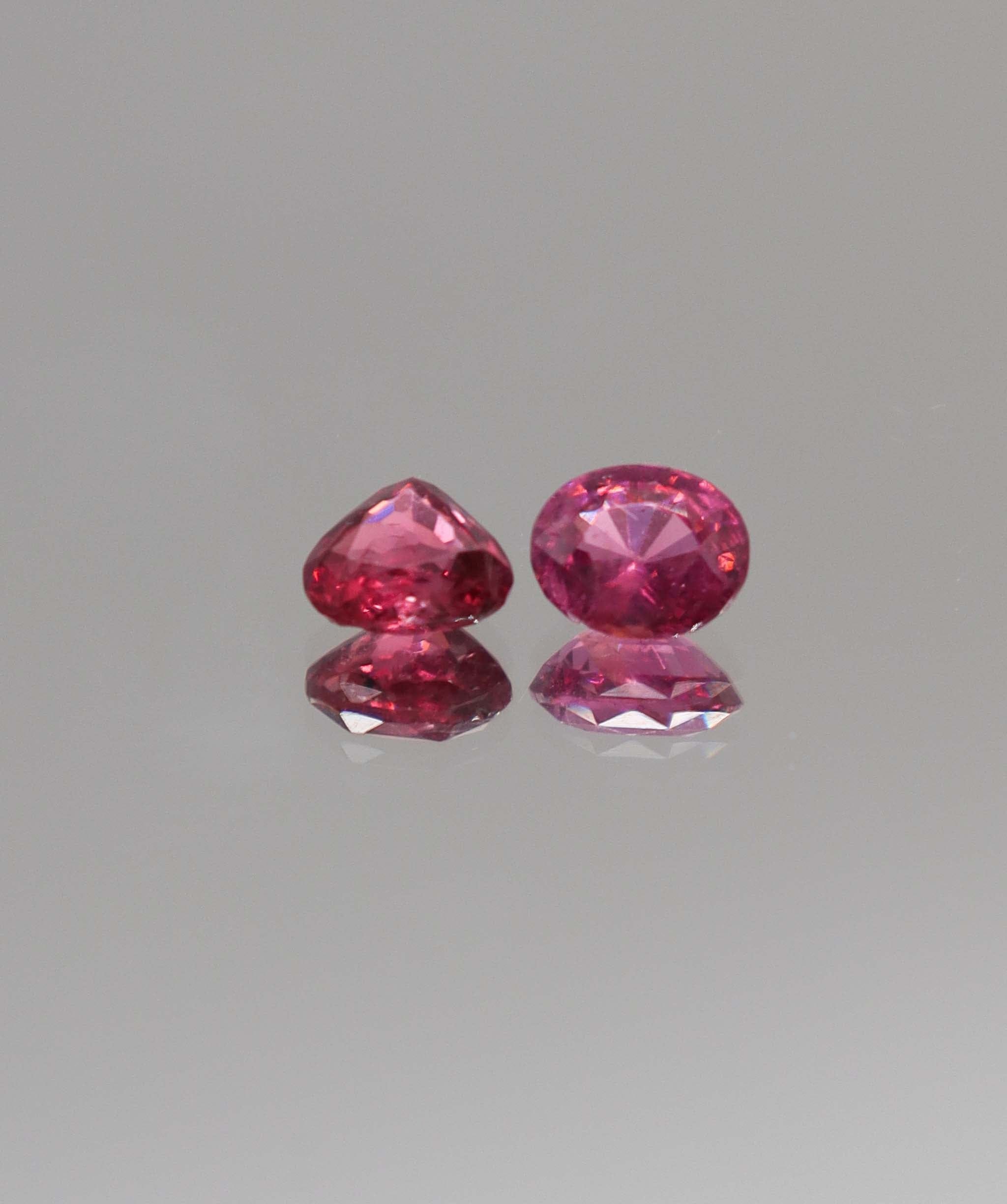 Luxury Promise 2.17ct Hot Pink Mahenge Spinels Moi et Toi DXBCD0329