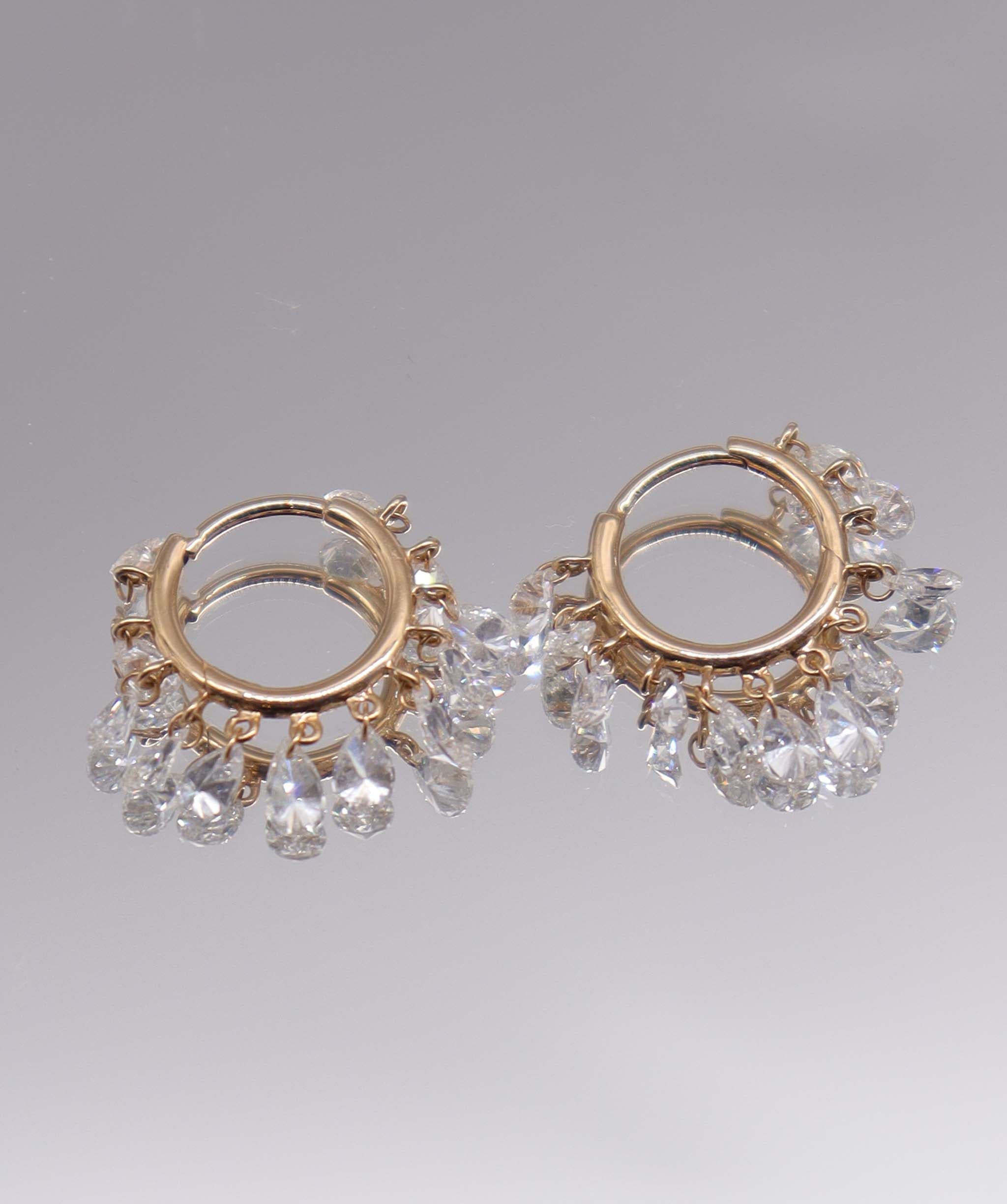 Luxury Promise 2.17CT White Pear Fullcut EARRINGS E7876