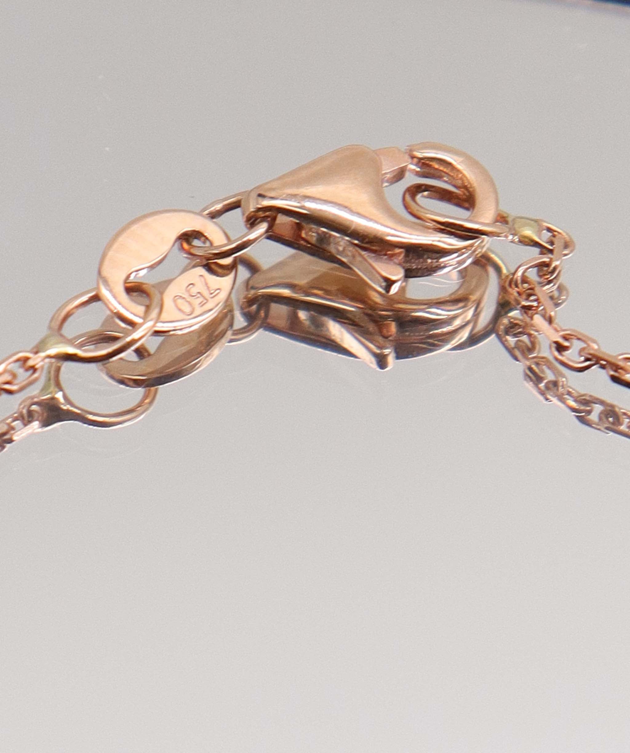 Luxury Promise 2.26CT NATURAL UNHEATED PADPARADSCHA HAND CHAIN (6 PCS 18K RG) MS 8992