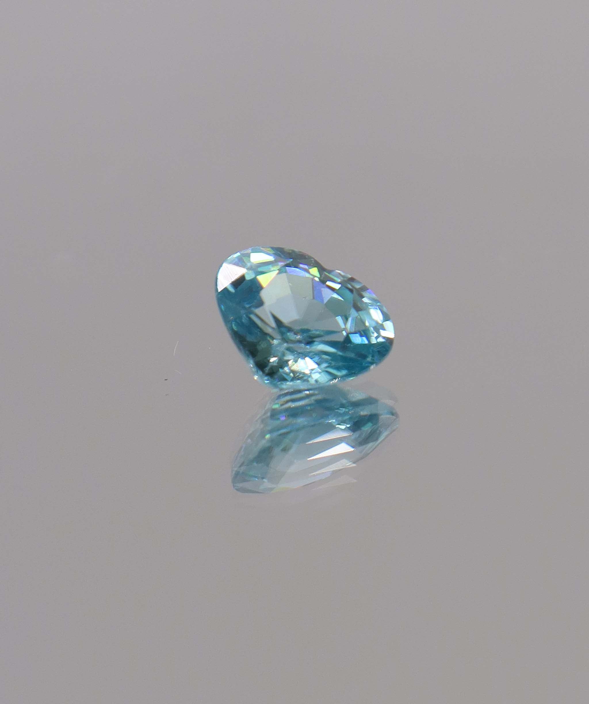 Luxury Promise 2.28 ct Heart Blue Zircon DXBCS1186