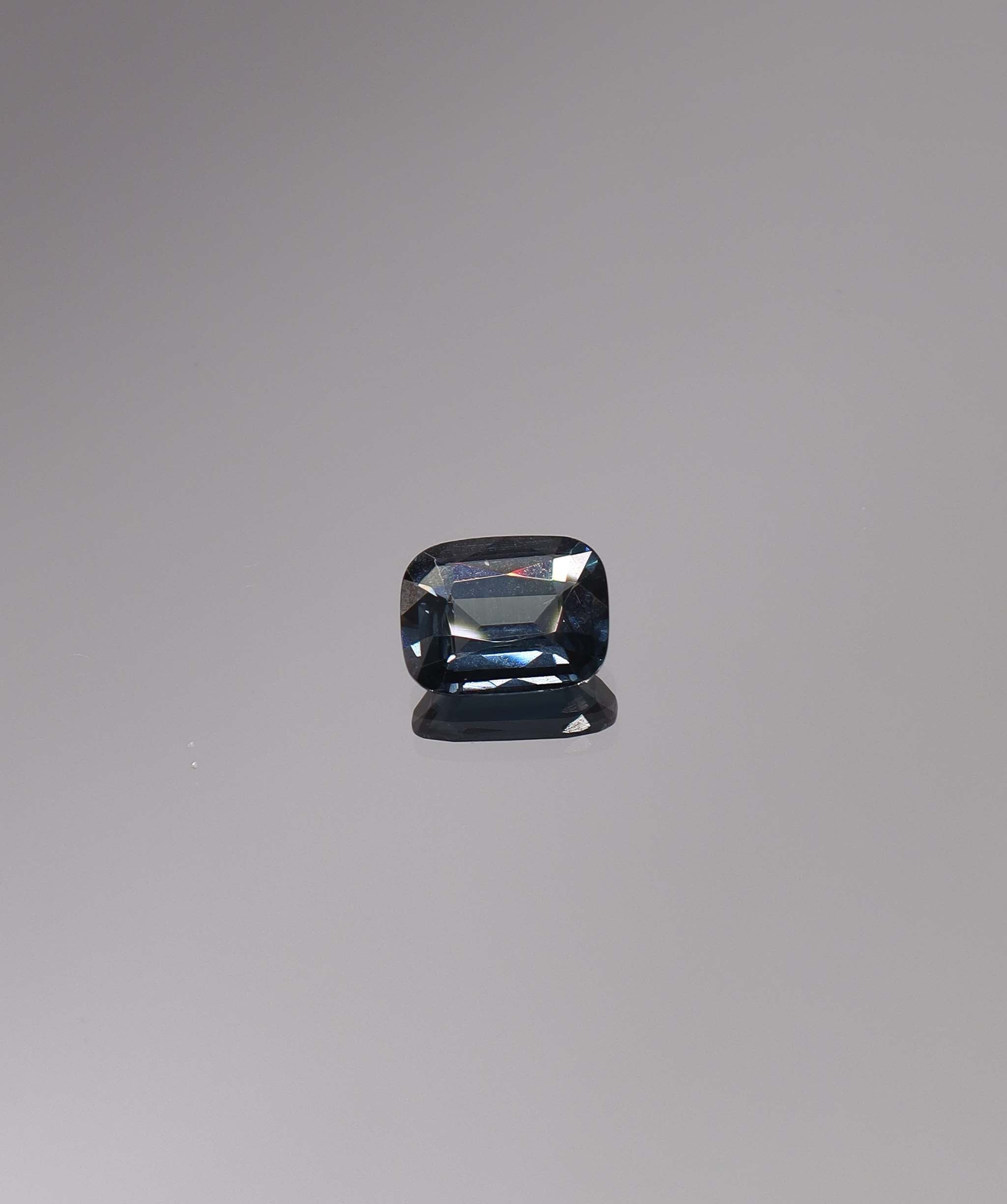 Luxury Promise 2.35ct Metallic Blue Spinel Cushion ** DXBCS1633