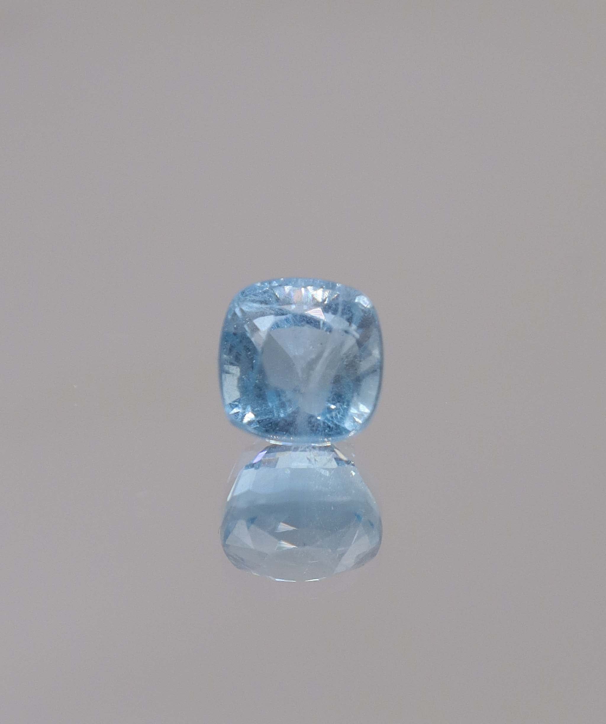 Luxury Promise 2.35ct Santa Maria Aquamarine Cushion DXBCS2851