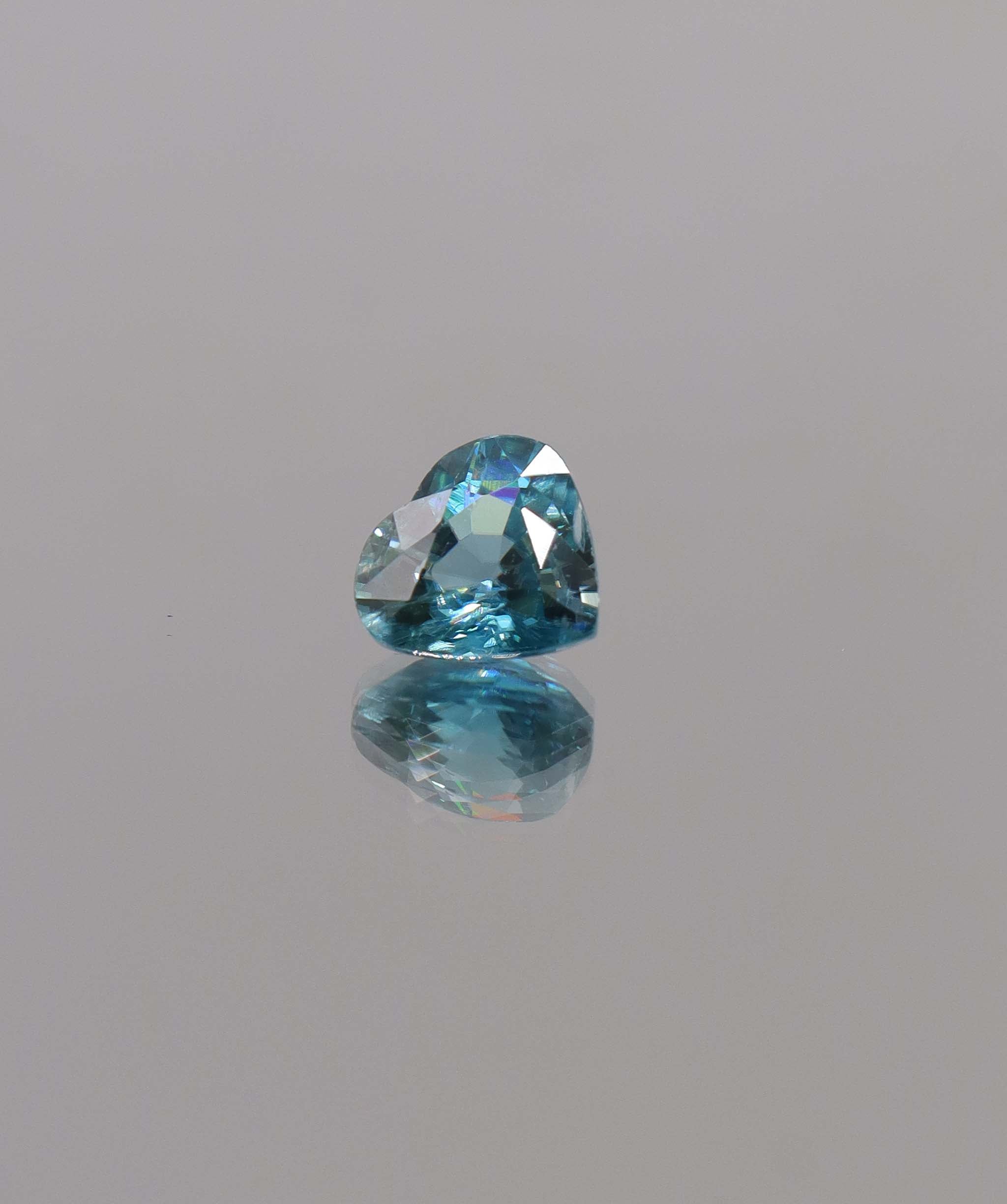 Luxury Promise 2.58 ct Heart Blue Zircon DXBCS1189