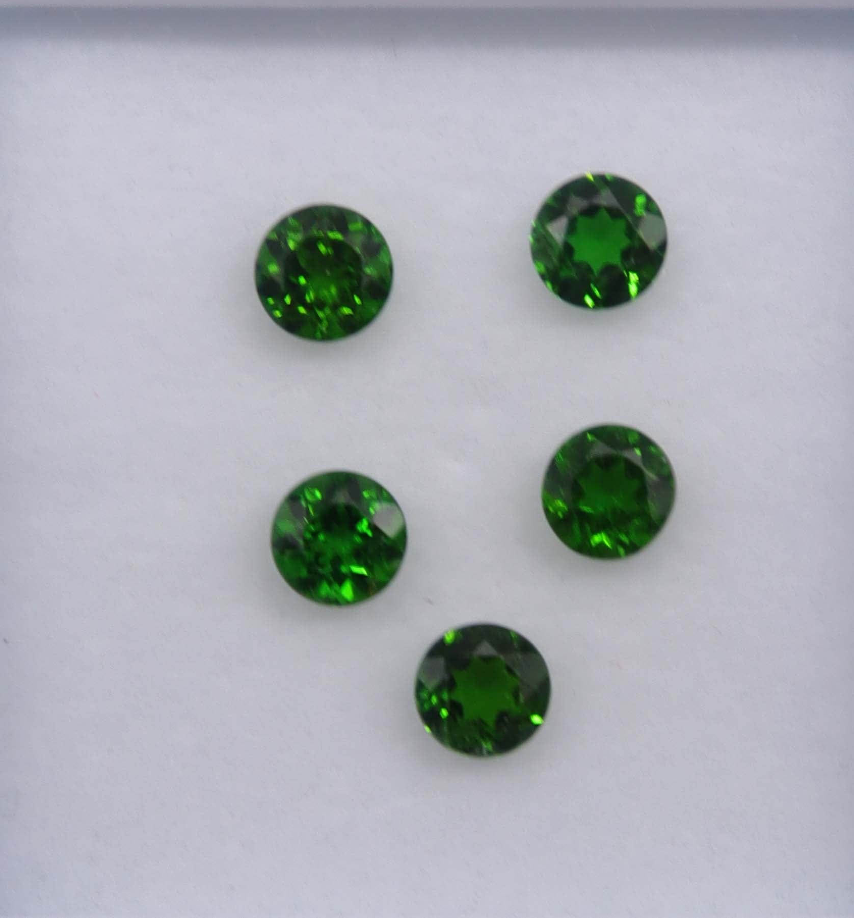 Luxury Promise 2.66ct Chrome Diopside Round 5pcs DXBCS3246