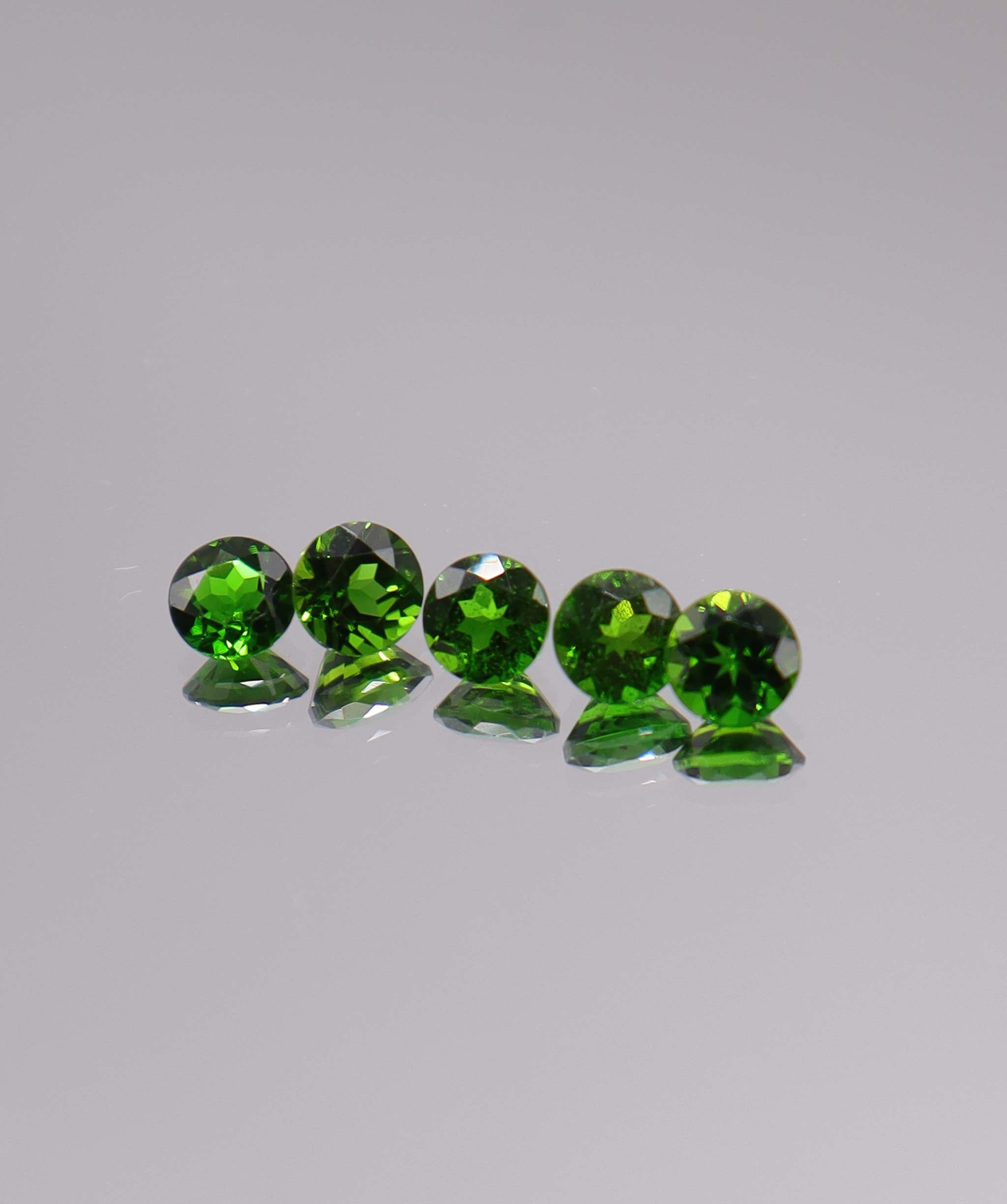 Luxury Promise 2.73ct Chrome Diopside Round 5pcs DXBCS3243