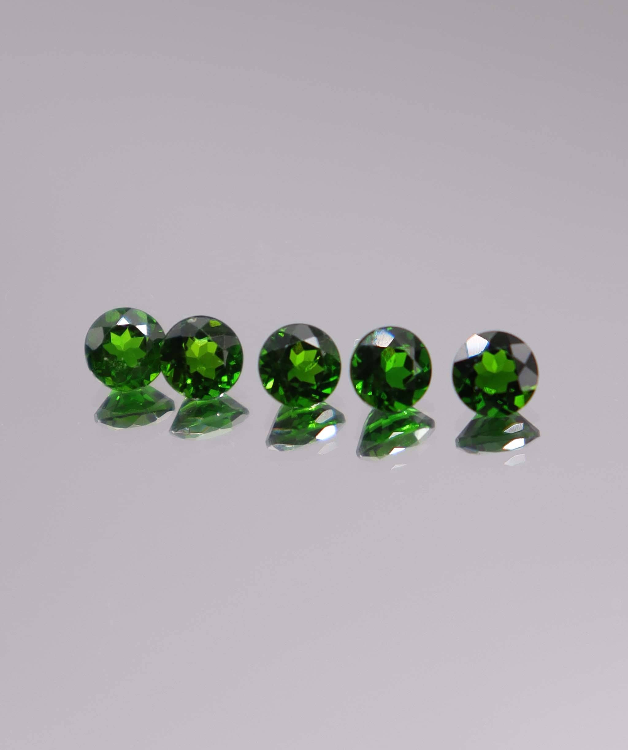 Luxury Promise 2.73ct Chrome Diopside Round 5pcs DXBCS3245