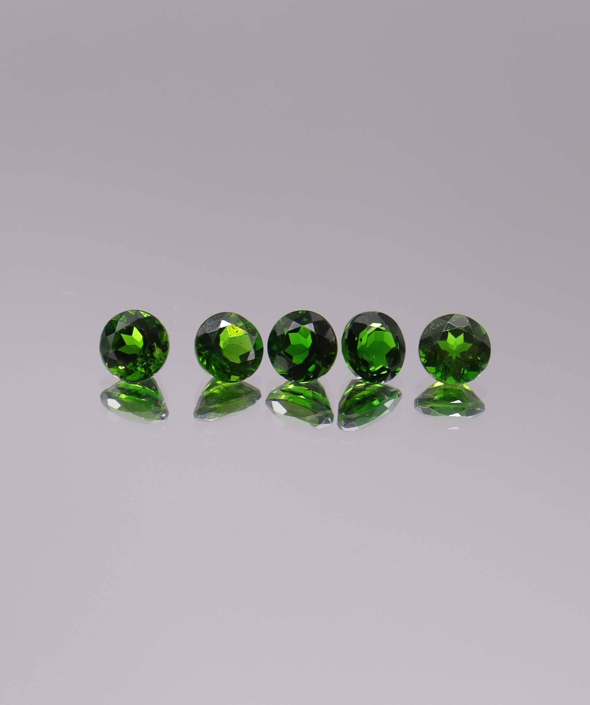 Luxury Promise 2.85ct Chrome Diopside Round 5pcs DXBCS3242