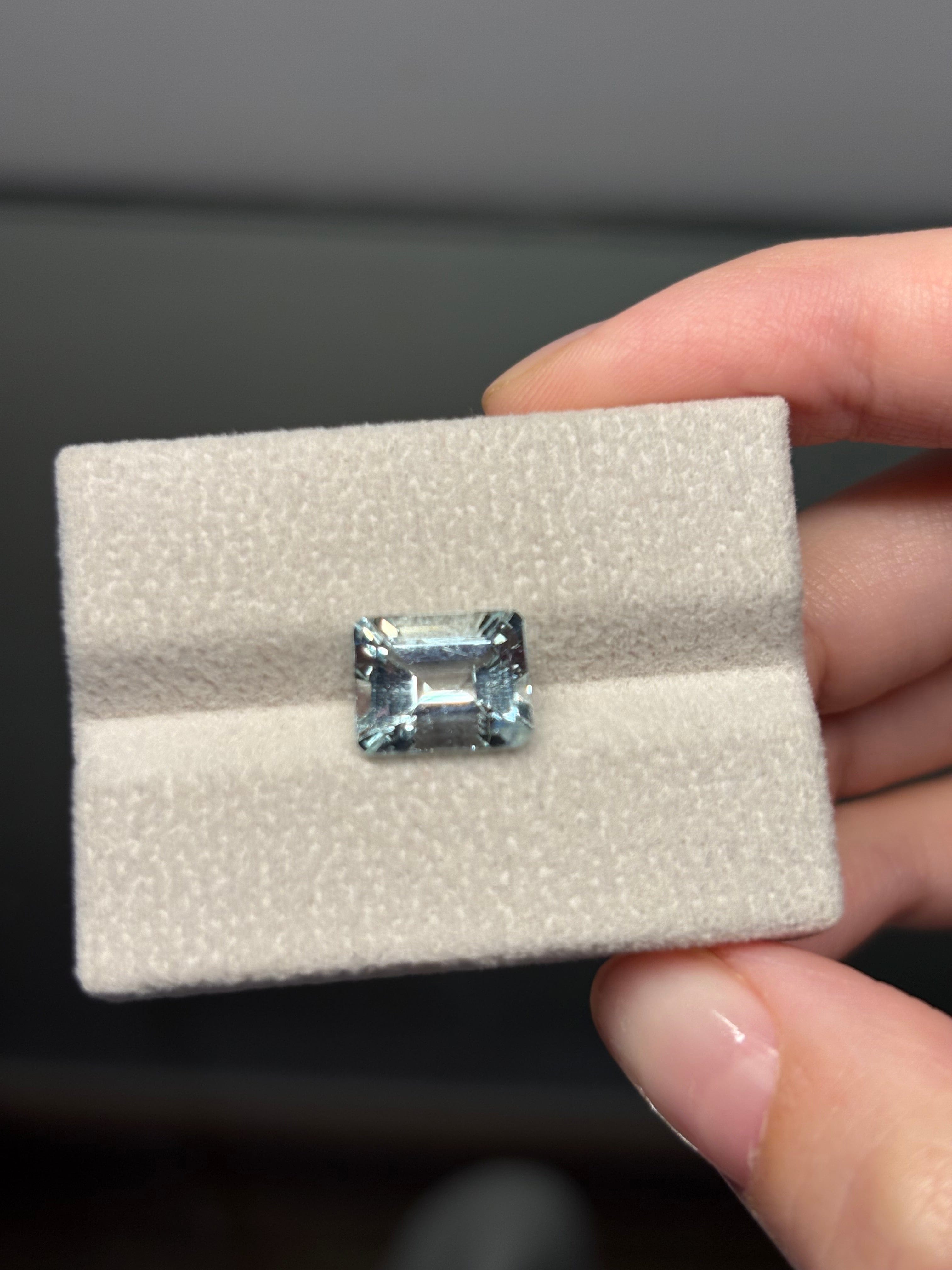 Luxury Promise 2.87ct Aquamarine Emerald DXBCS0081