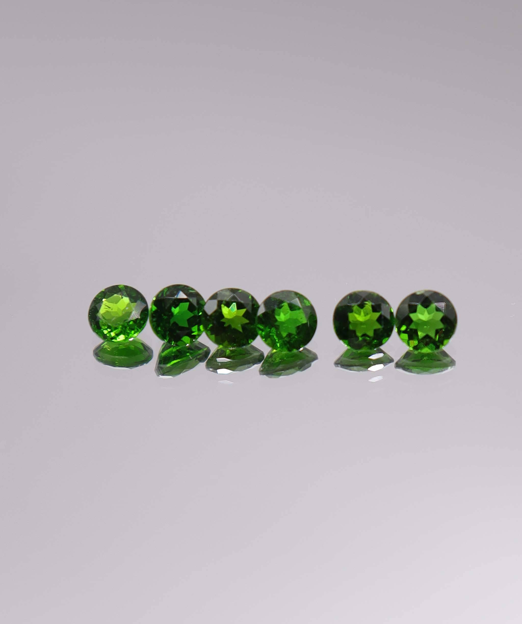 Luxury Promise 2.96ct Chrome Diopside Round 6pcs DXBCS3241