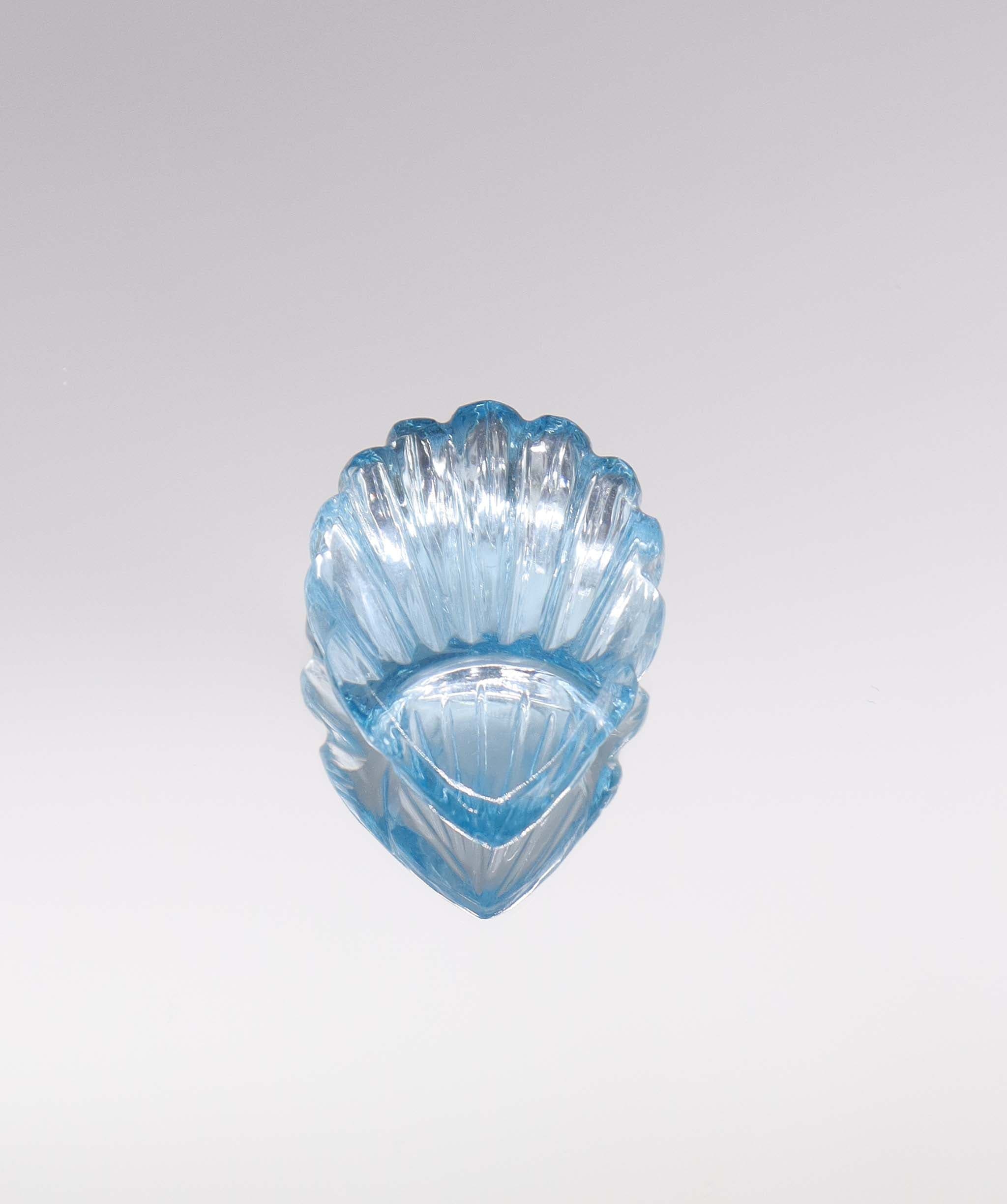 Luxury Promise 21.25ct "Shell" Blue Topaz Fantasy Carved DXBCS2787
