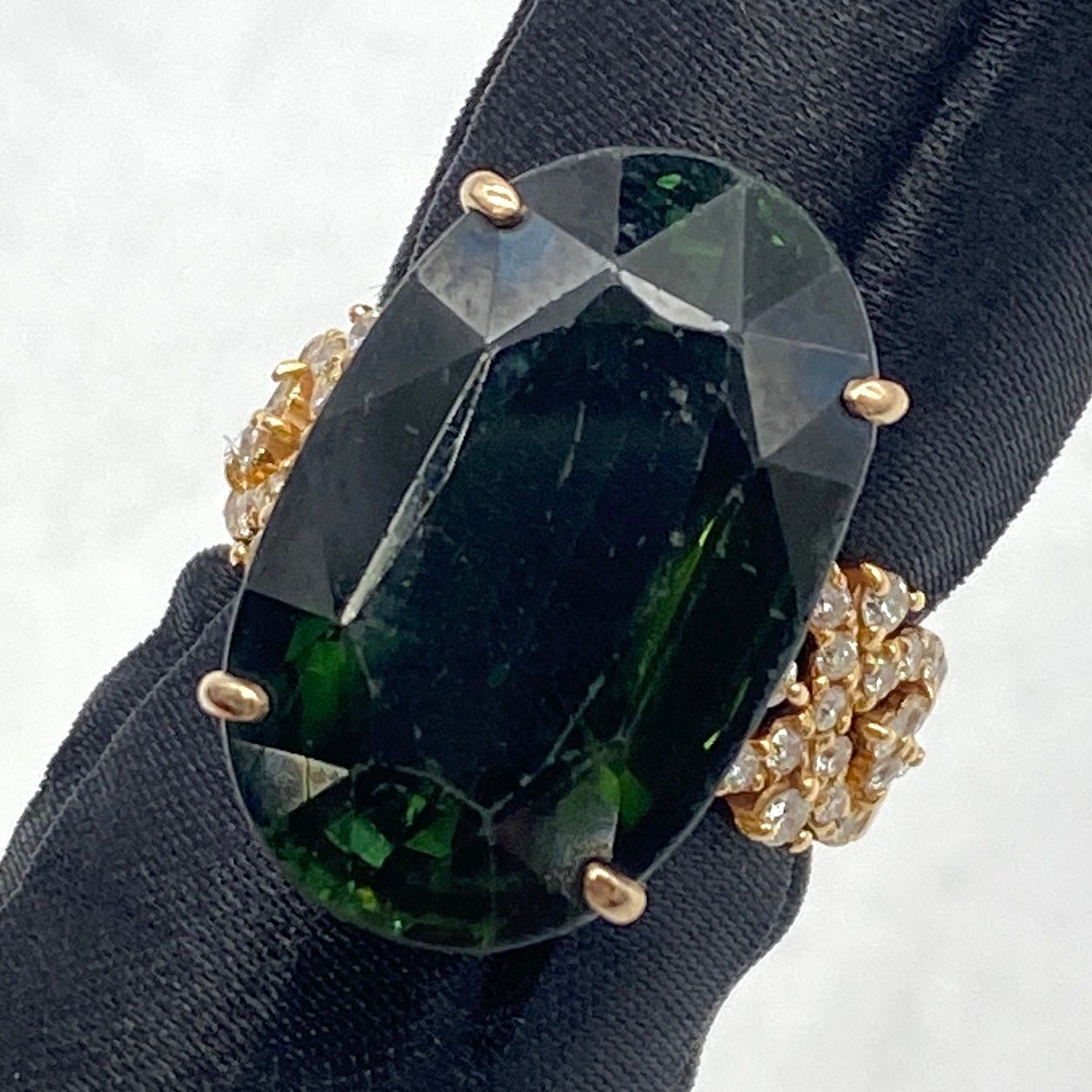 Luxury Promise 25-44380-0 K18 Green Tolmarine Ring GTM 17.05 DA 0.54 8.5g GRJ So Regular