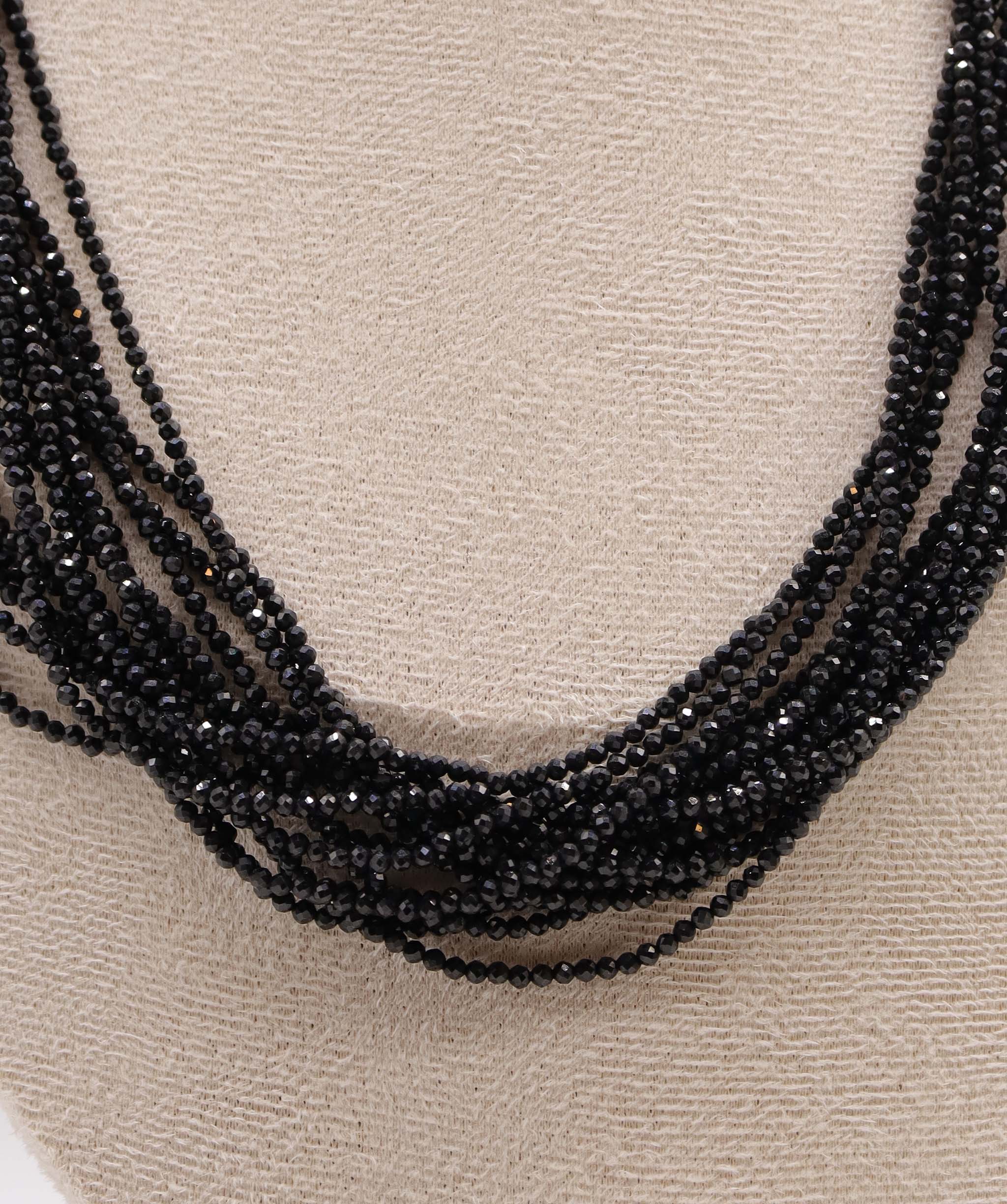 Luxury Promise 250cts Black Spinel Necklace DXBCS2216