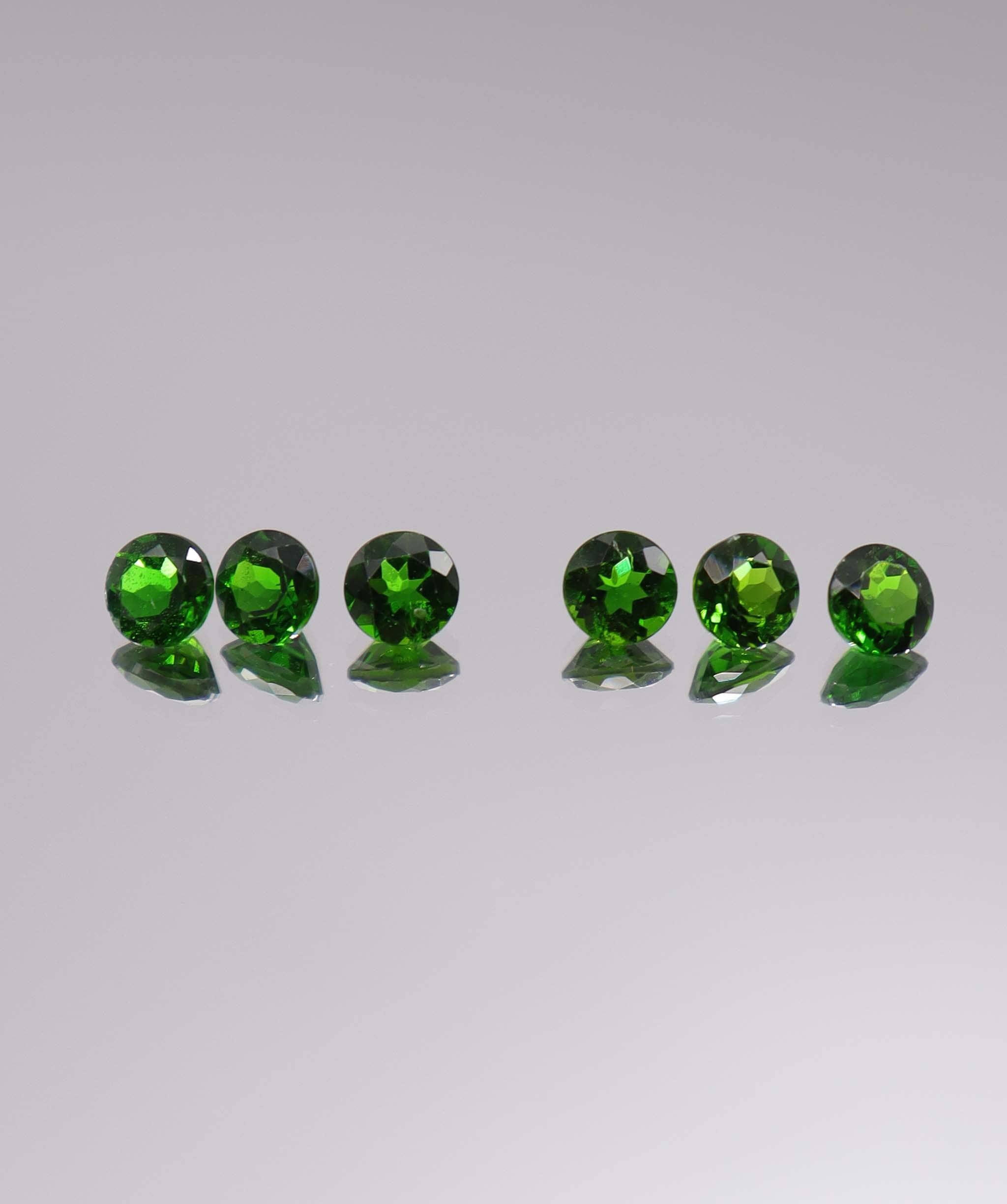 Luxury Promise 3.03ct Chrome Diopside Round 6pcs DXBCS3240