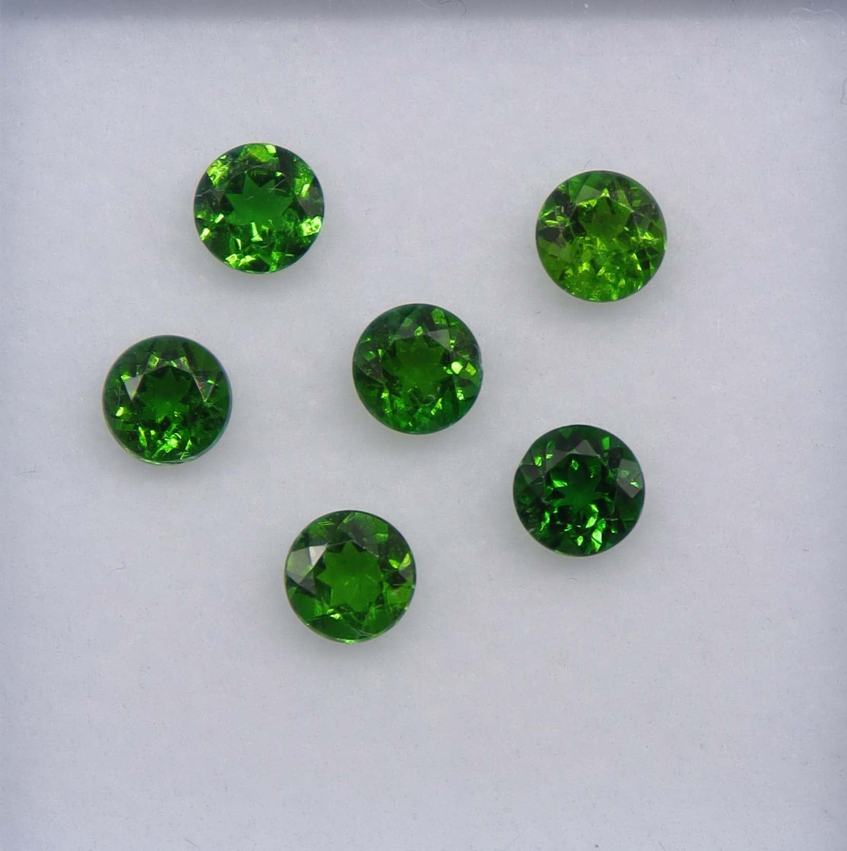Luxury Promise 3.05ct Chrome Diopside Round 6pcs DXBCS3239