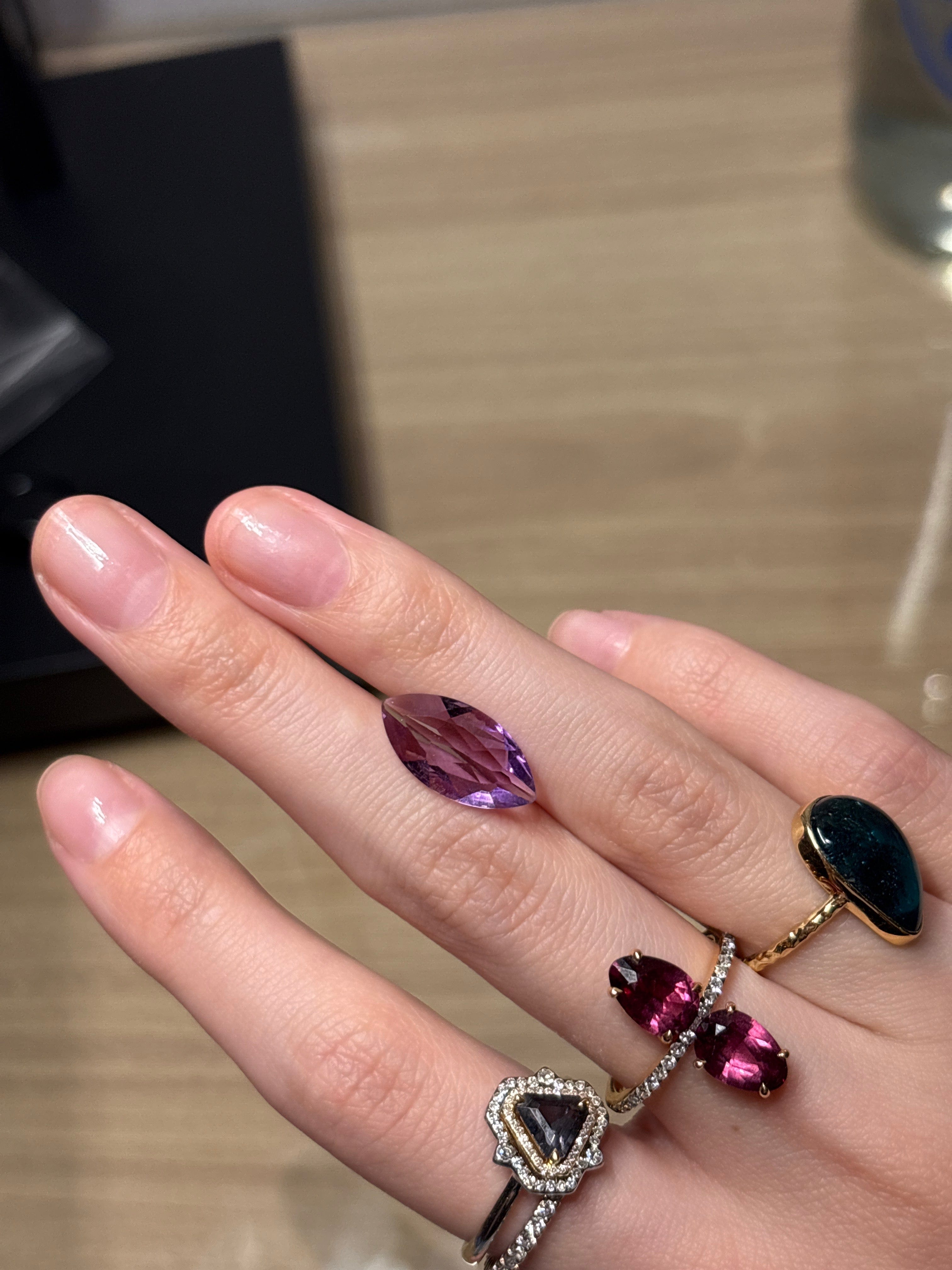 Luxury Promise 3.08ct Amethyst Marquise DXBCS0158