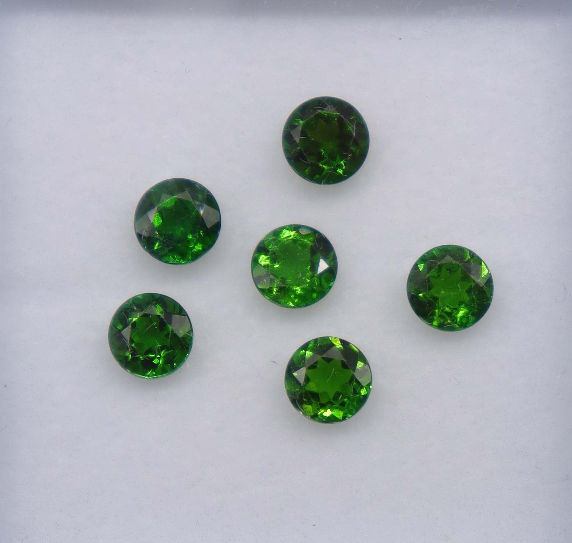 Luxury Promise 3.10ct Chrome Diopside Round 6pcs DXBCS3238