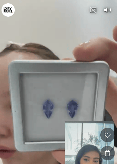 Luxury Promise 3.15ct tanzanite superhero pair DXBCS4713