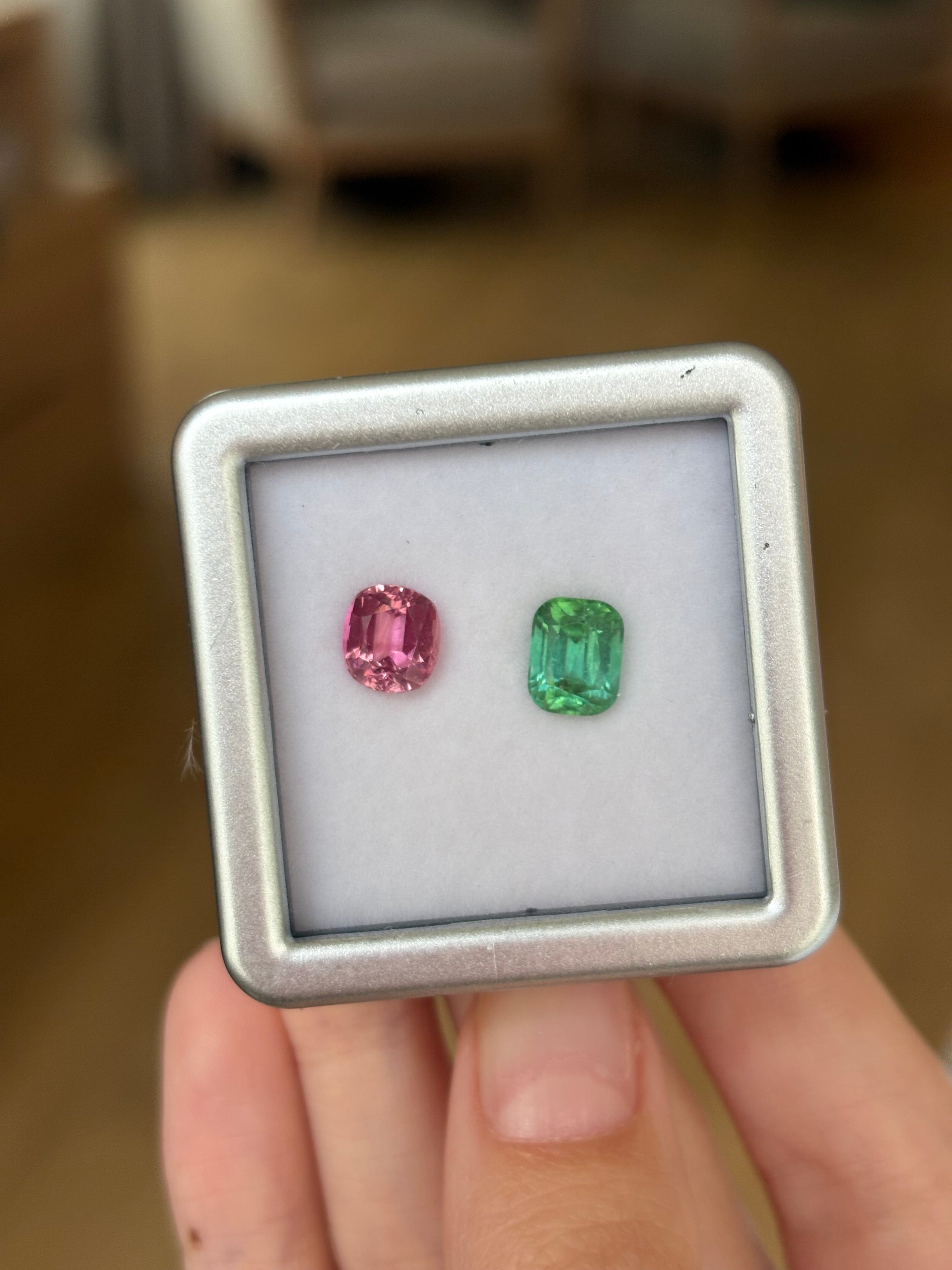 Luxury Promise 3.16ct Afghan Tourmaline Moi et Toi DXBCS0302