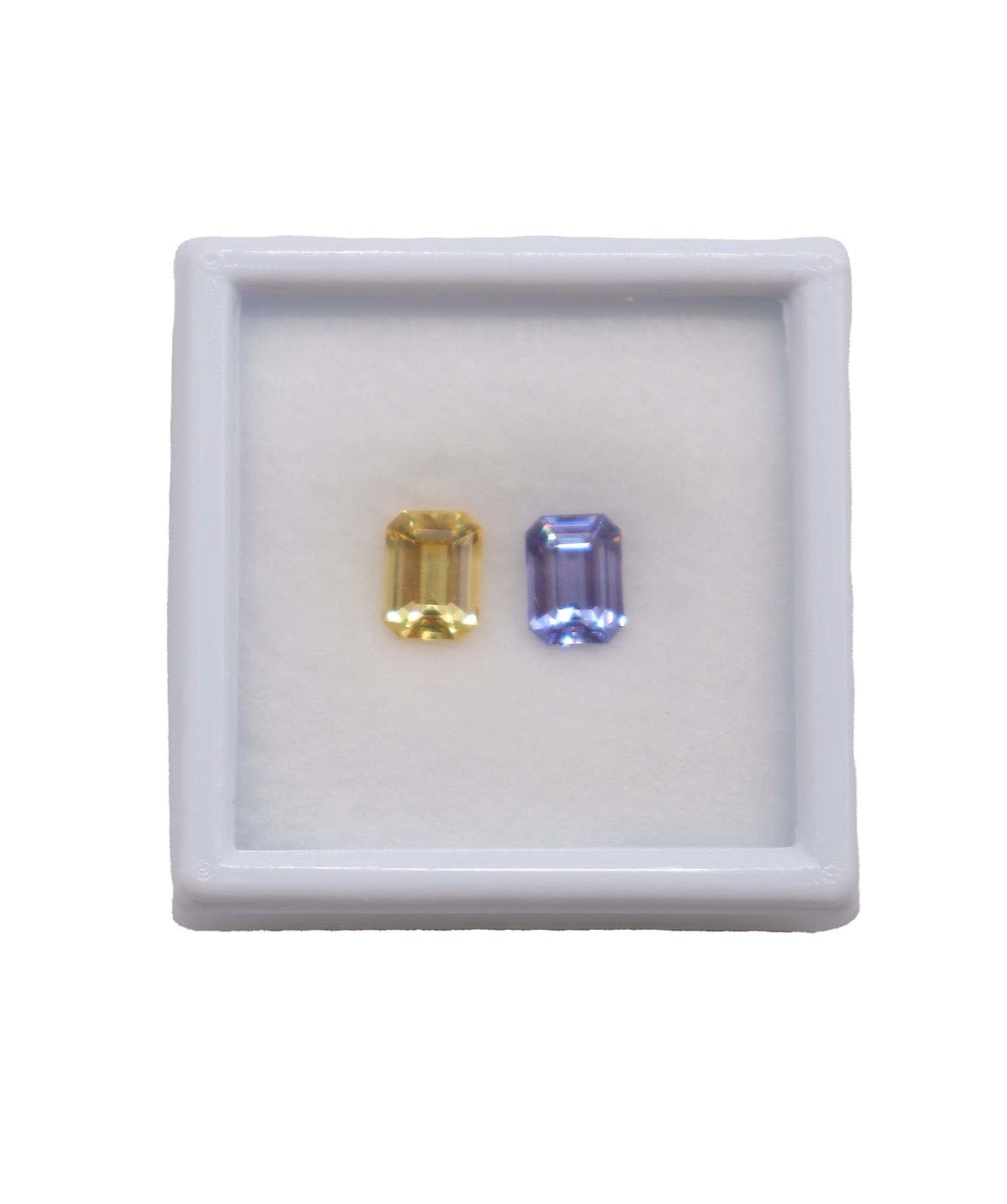 Luxury Promise 3.26CT NATURAL BLUE & YELLOW SAPPHIRE (PAIR) MS 18789
