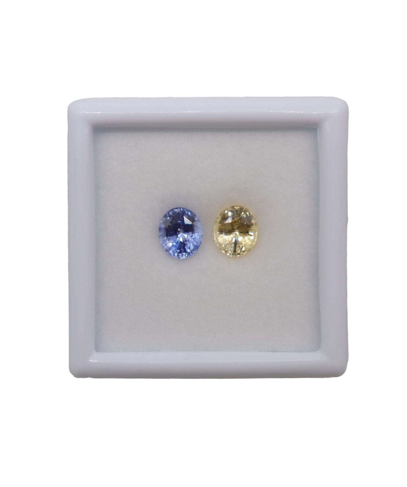 Luxury Promise 3.27CT NATURAL BLUE & YELLOW SAPPHIRE (PAIR) MS 18623