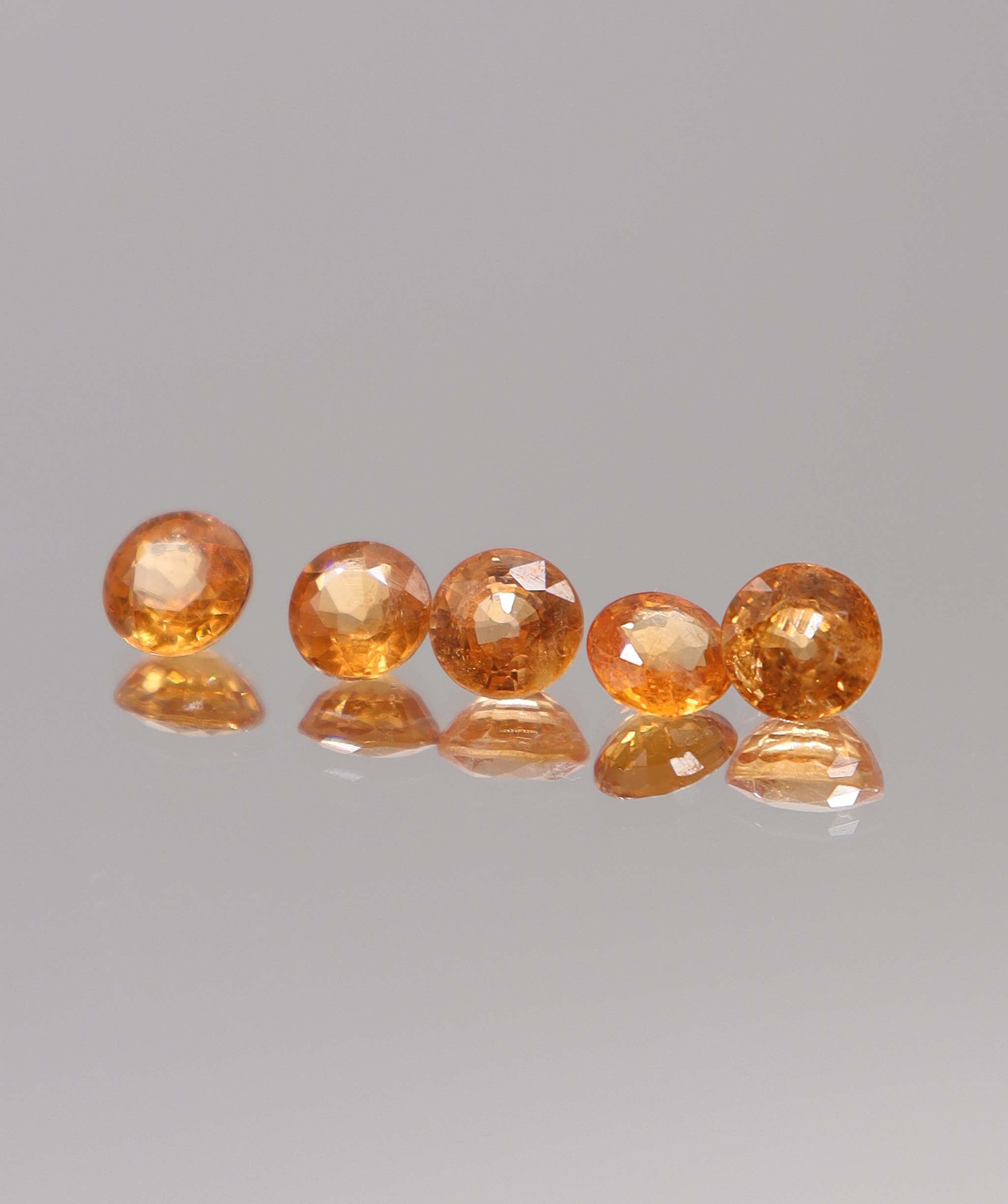 Luxury Promise 3.35ct Fanta Garnet Lot (5pcs) DXBCS0372