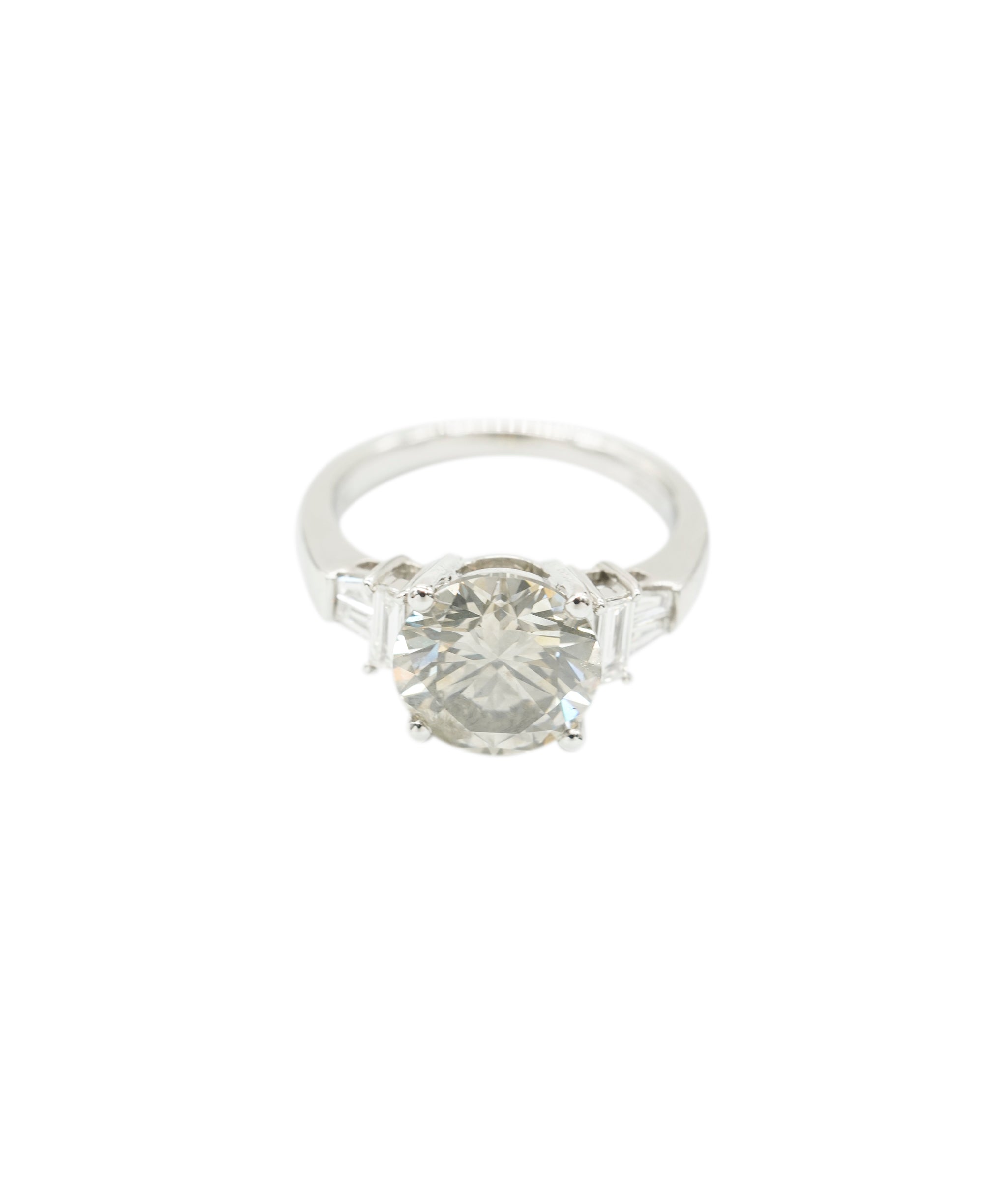Luxury Promise 3.5ct NATURAL FANCY GREY GIA WHITE GOLD WITH 3 CT GIA RING DIAMOND DBXN0570