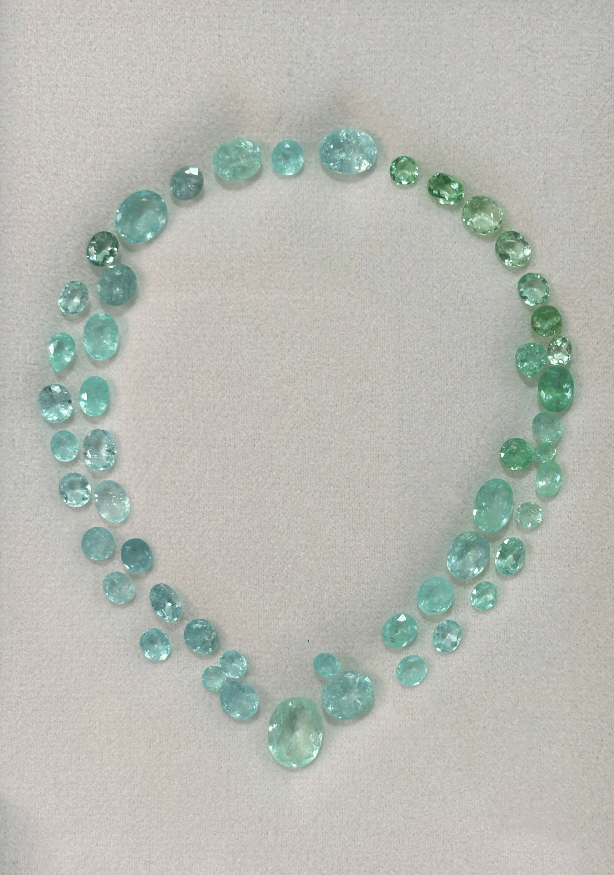 Luxury Promise 33.02ct “Eternal Life” Paraiba Layout (50pcs) DXBCD0325