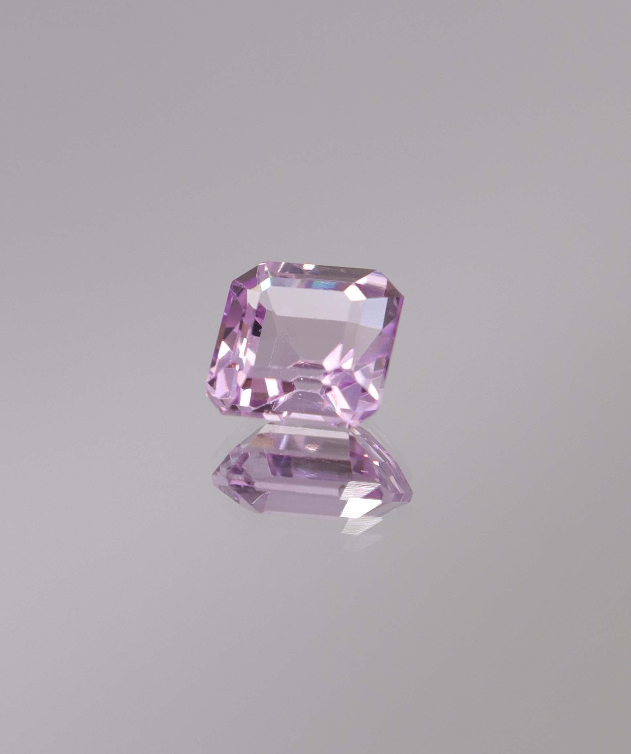Luxury Promise 4.00ct Kunzite Step Cut Square ( Assher) DXBCS1246