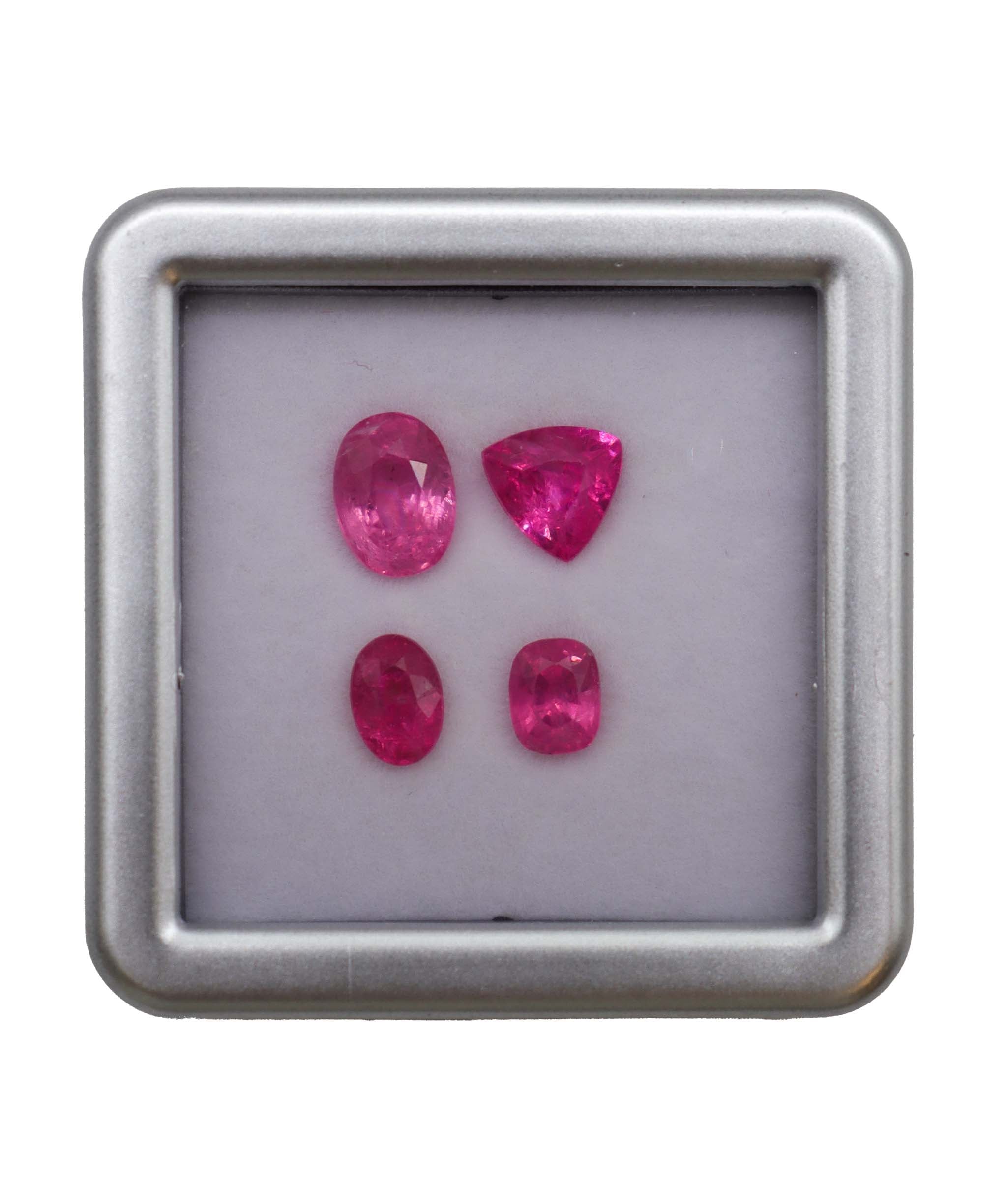 Luxury Promise 4.15ct Hot Pink Mahenge Spinels Lot DXBCD0315