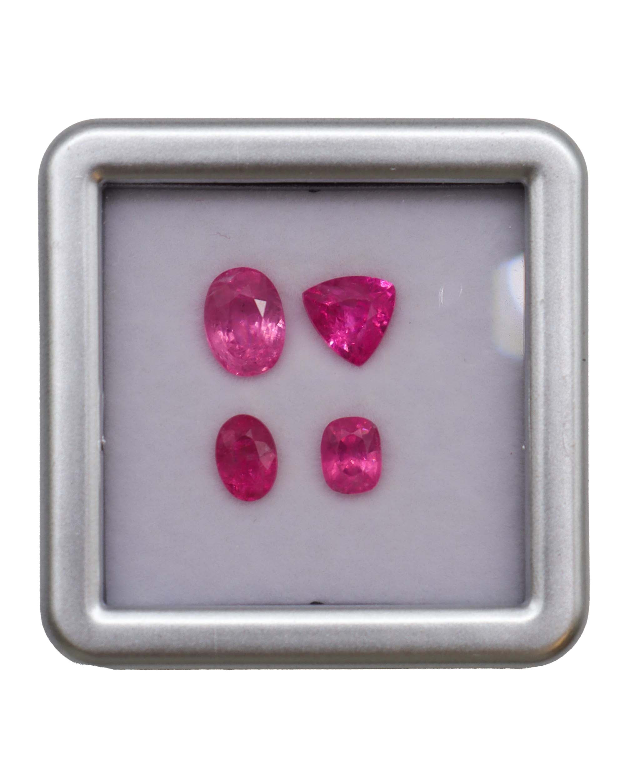 Luxury Promise 4.15ct Hot Pink Mahenge Spinels Lot DXBCD0315