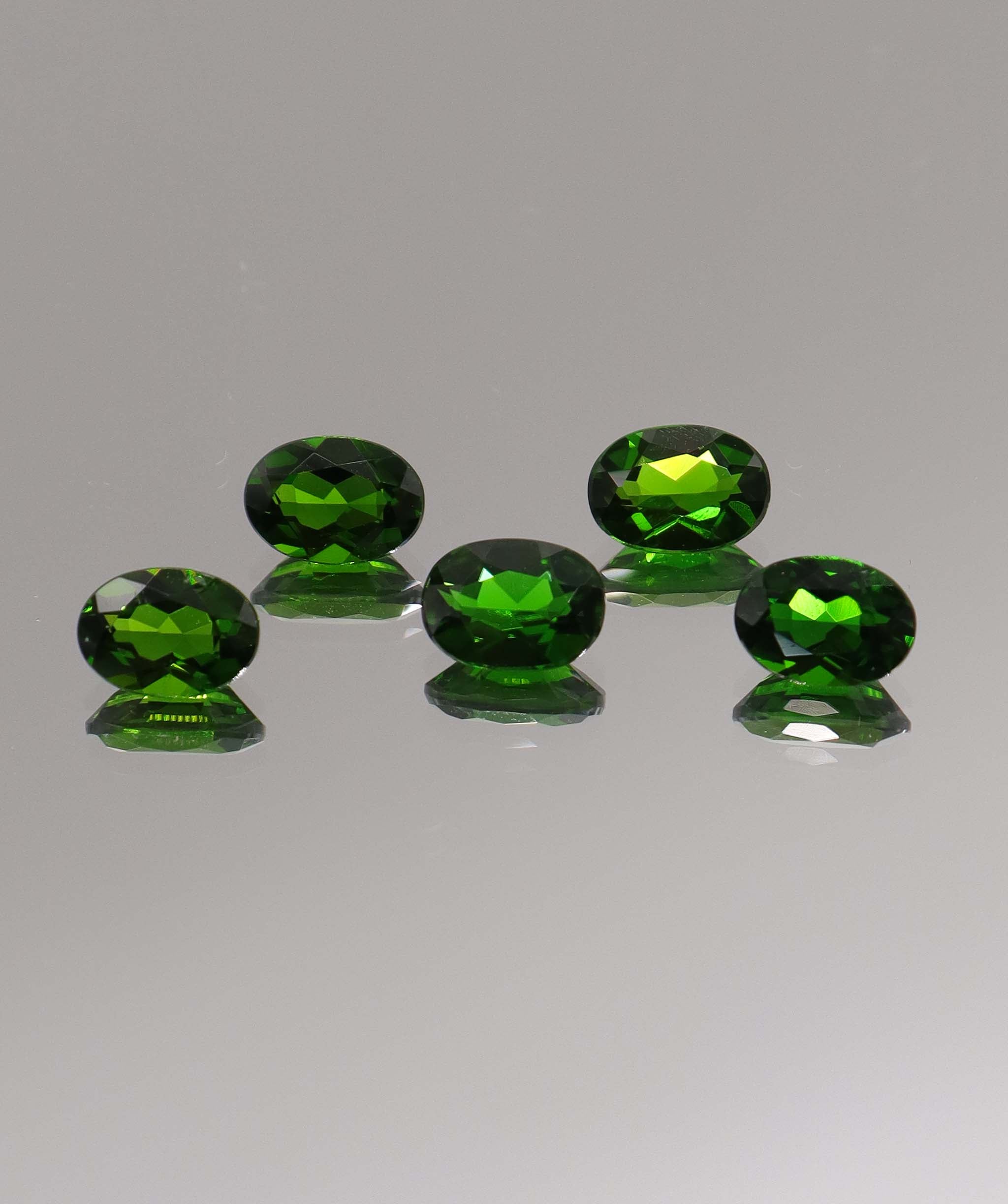 Luxury Promise 4.25ct Oval Chrome Diopside 5pcs DXBCS1179
