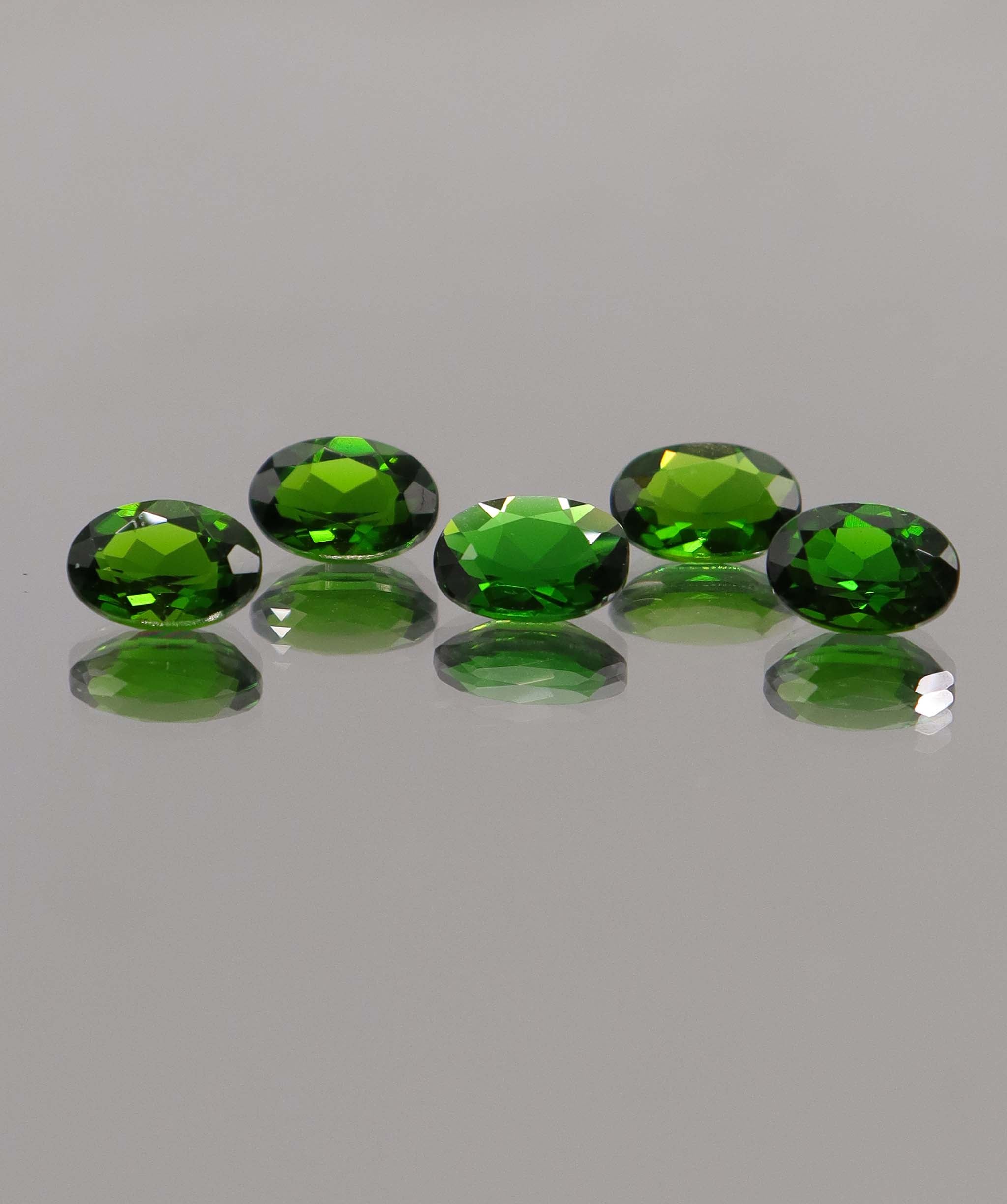 Luxury Promise 4.25ct Oval Chrome Diopside 5pcs DXBCS1179