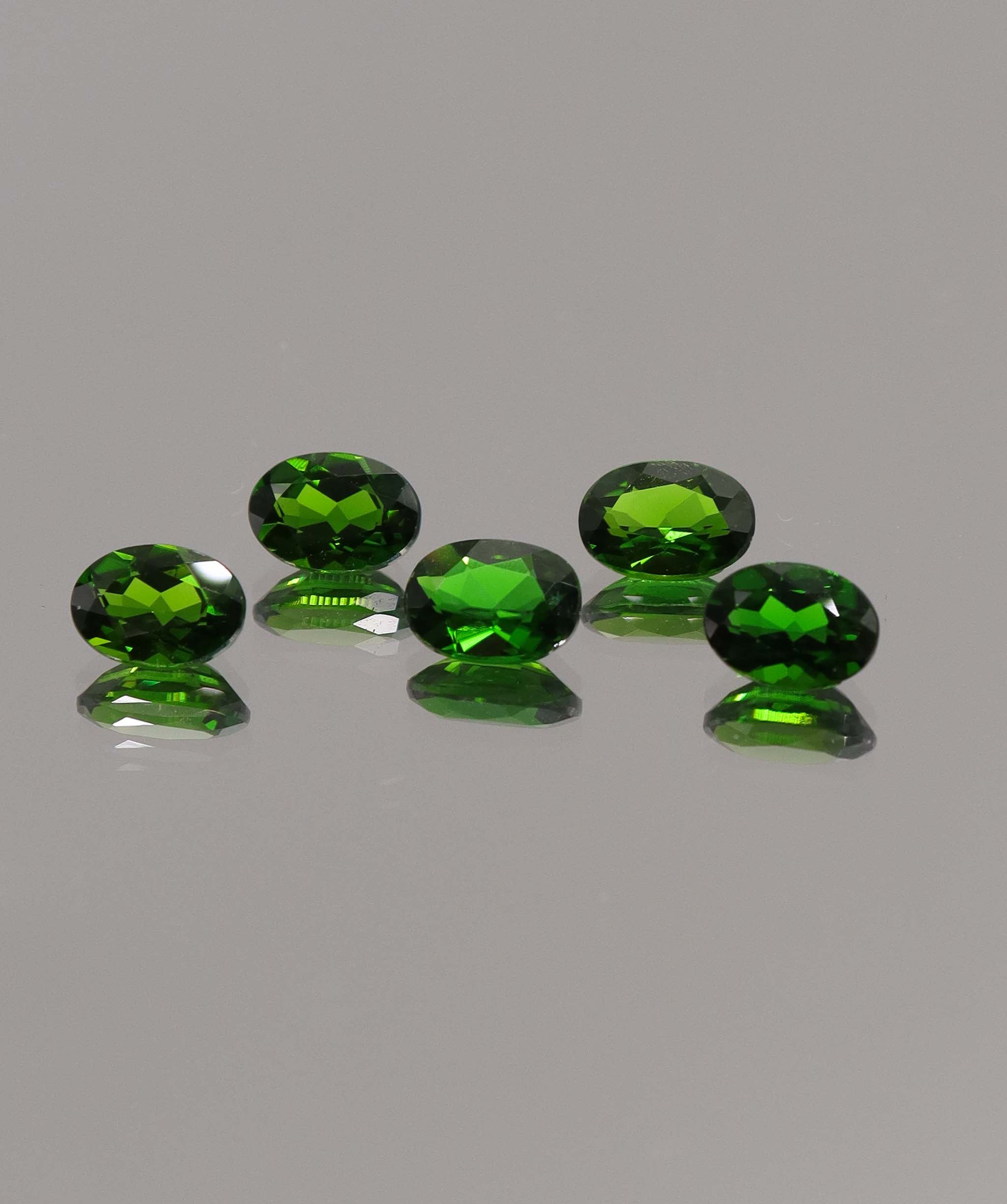 Luxury Promise 4.25ct Oval Chrome Diopside 5pcs DXBCS1179