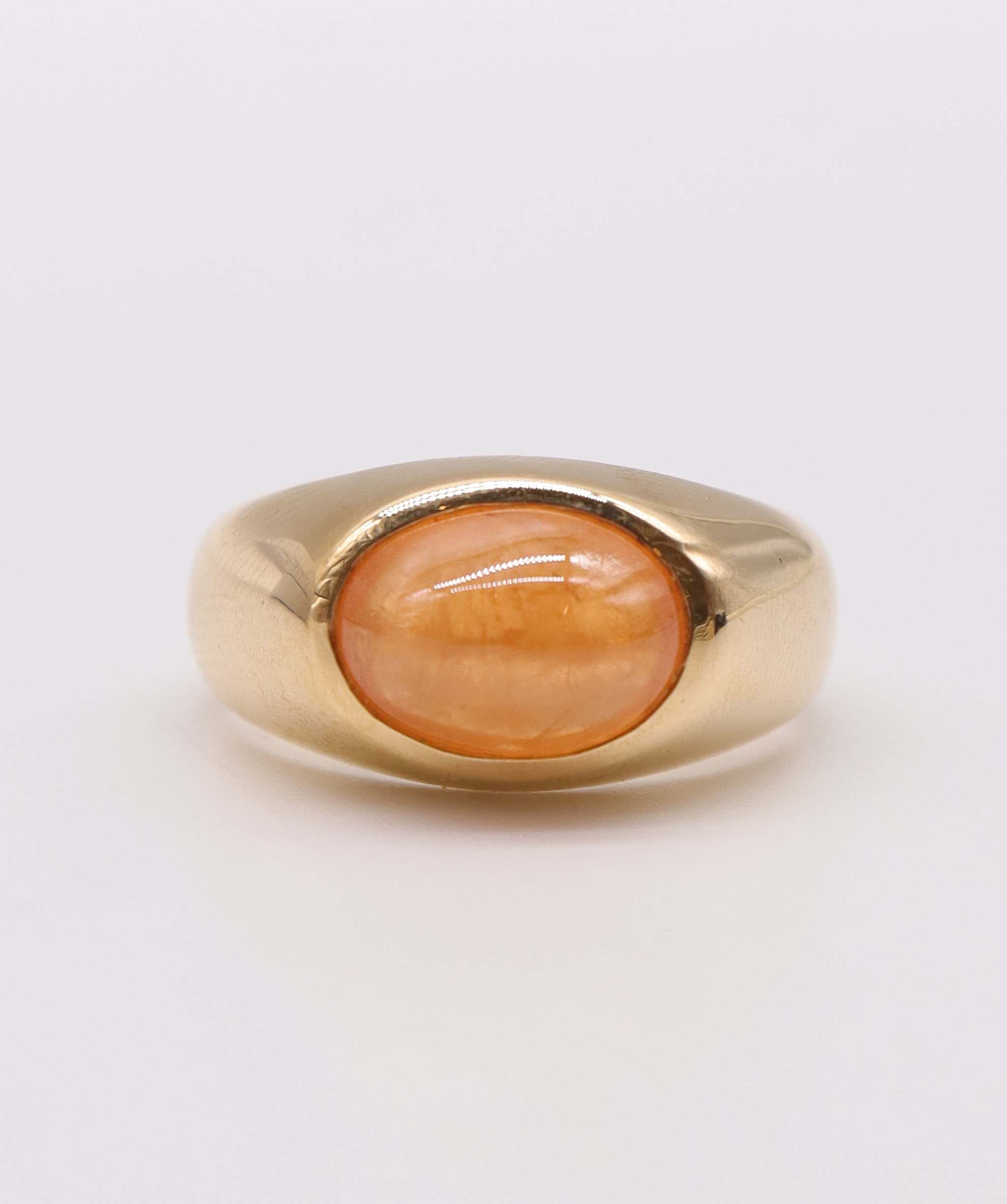 Luxury Promise 4.28ct Spessartine Vintage Style Ring in 18K Gold DXBCS2214