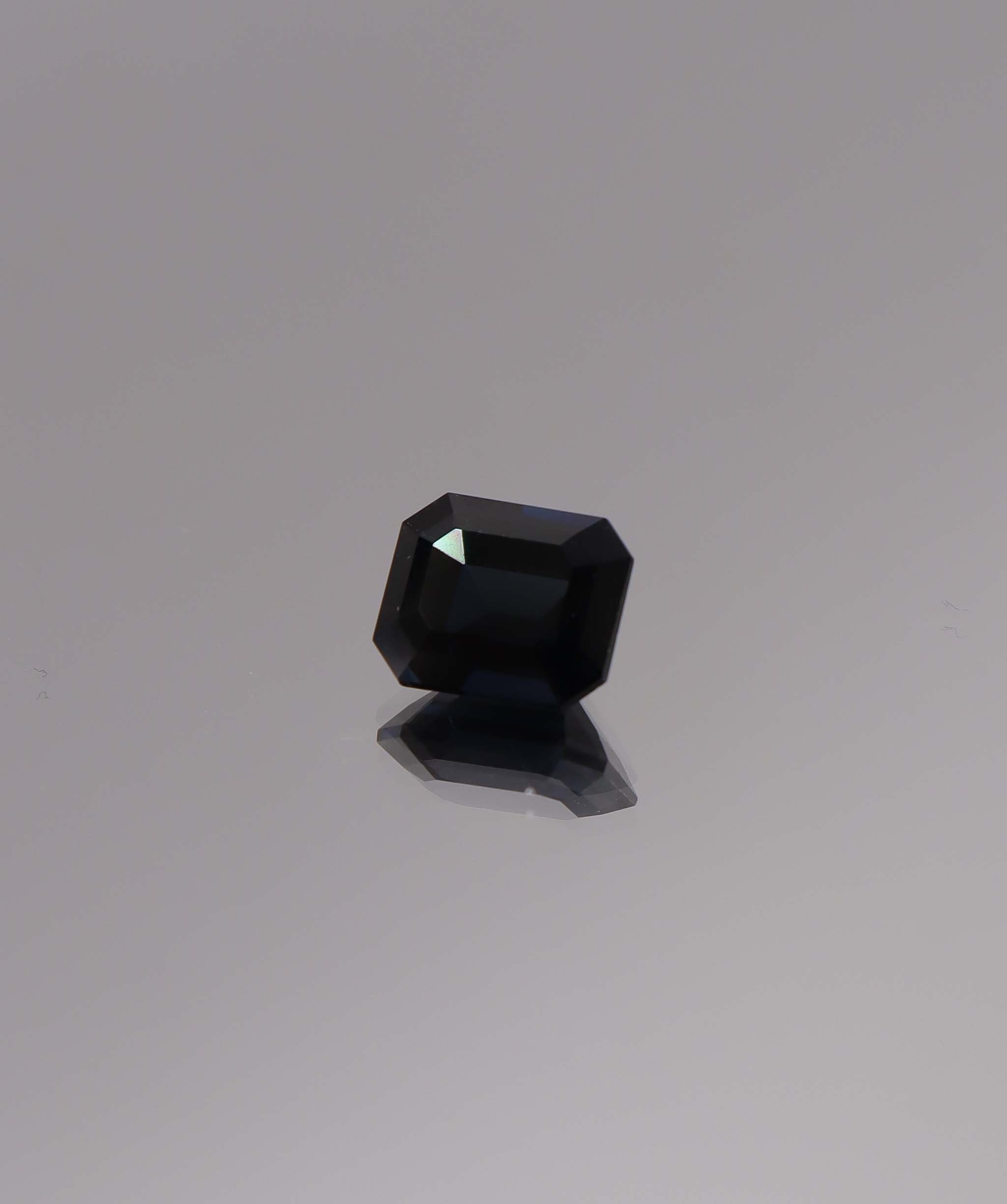 Luxury Promise 4.31ct Black Star Spinel Square Emerald Cut ** DXBCS1642